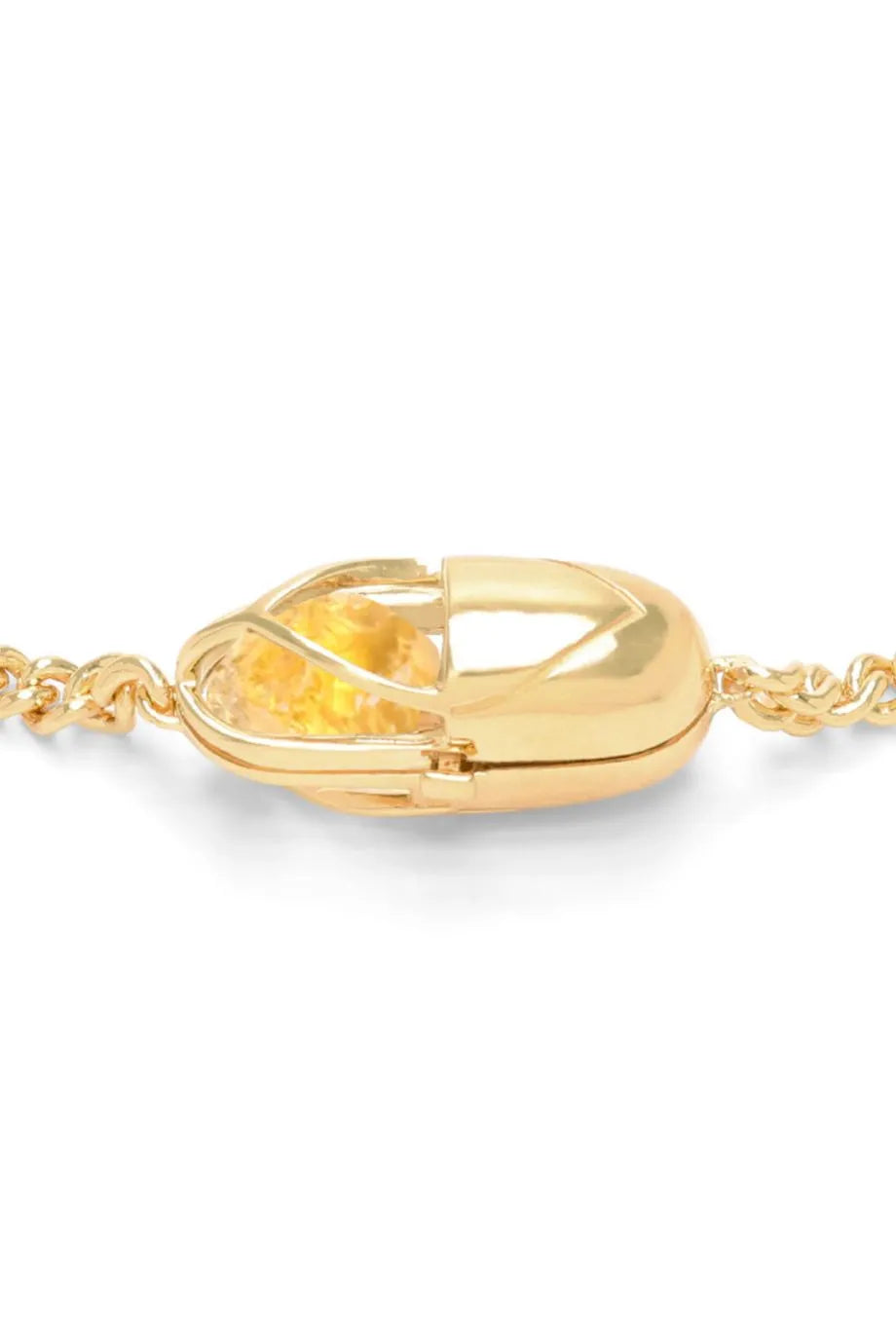 Capsule Crystal Choker Necklace in Gold
