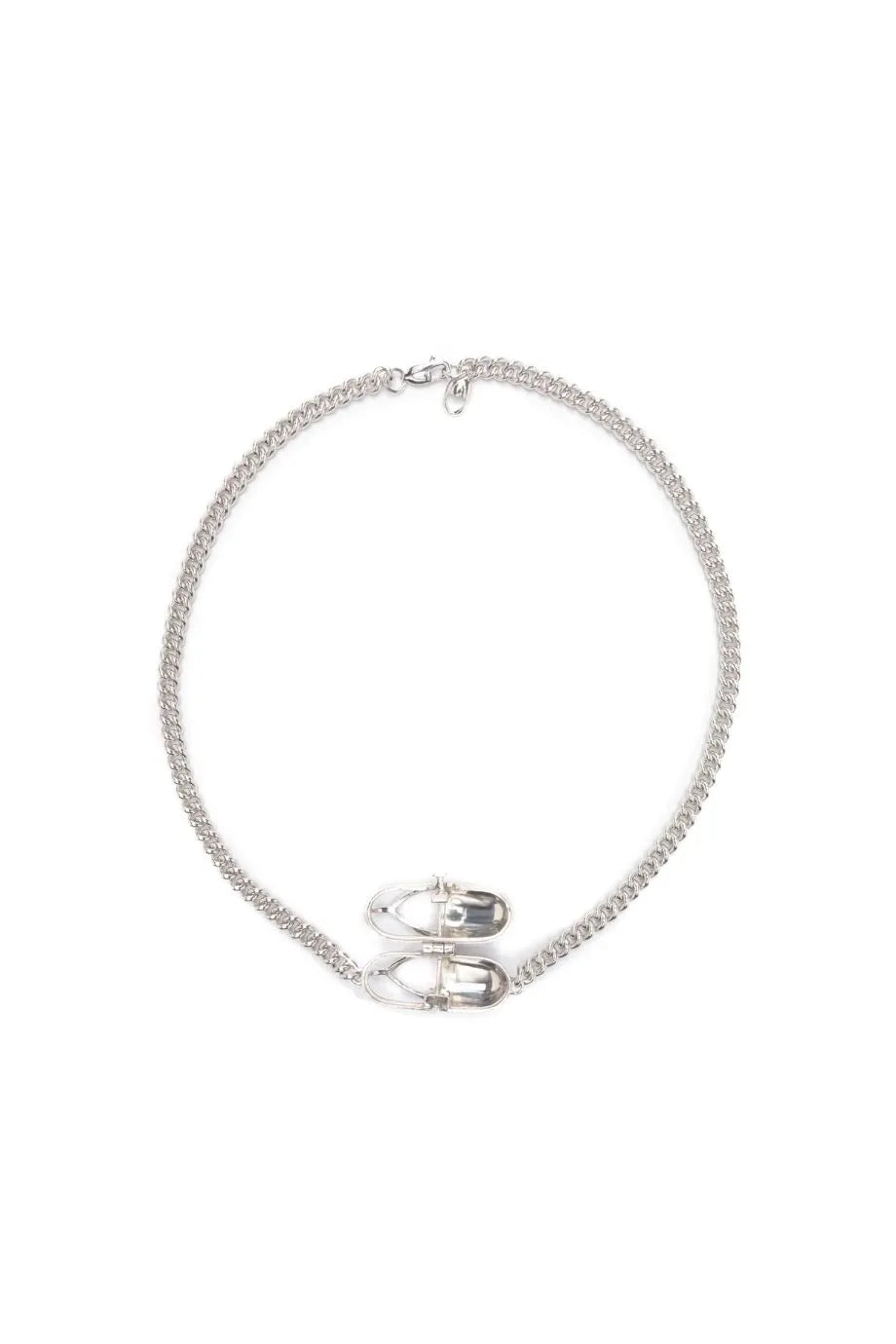 Capsule Crystal Choker Necklace in Silver