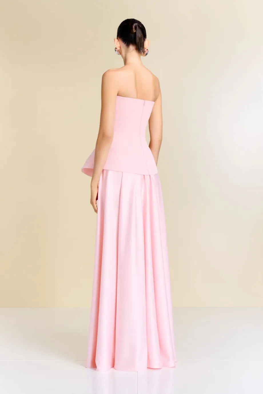 Oriana Strapless Evening Dress in Pink