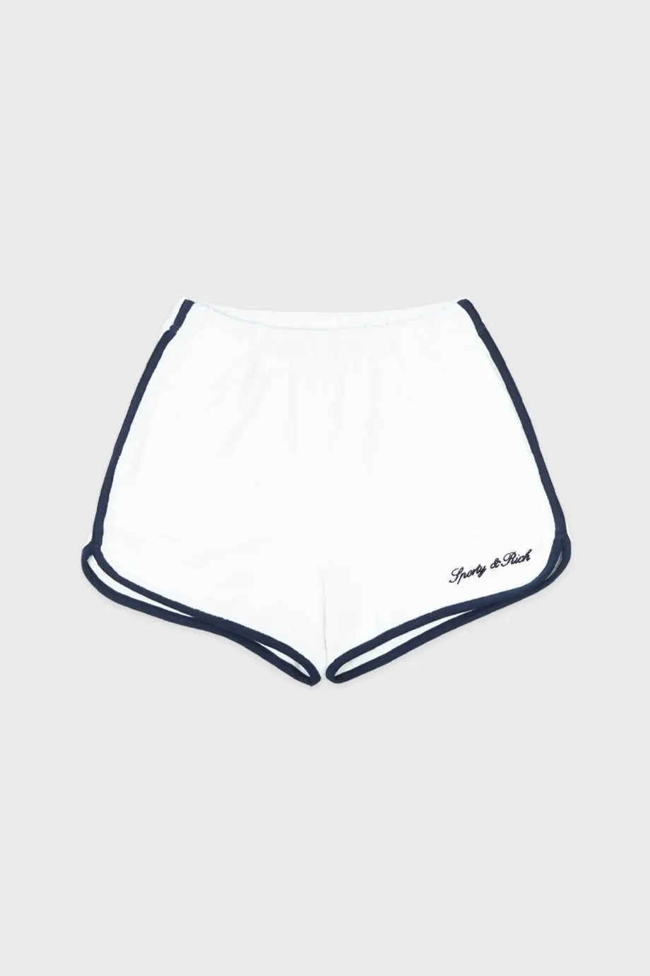 Signature Logo Terry Cotton Shorts in White