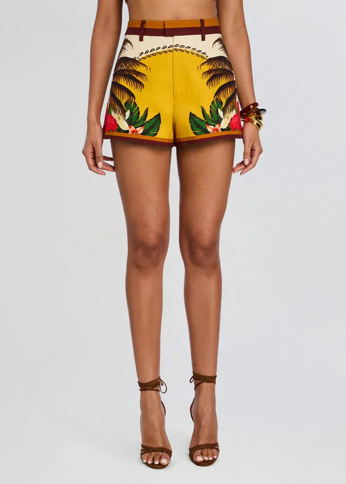 Tansie Jardim Botanico Shorts in White