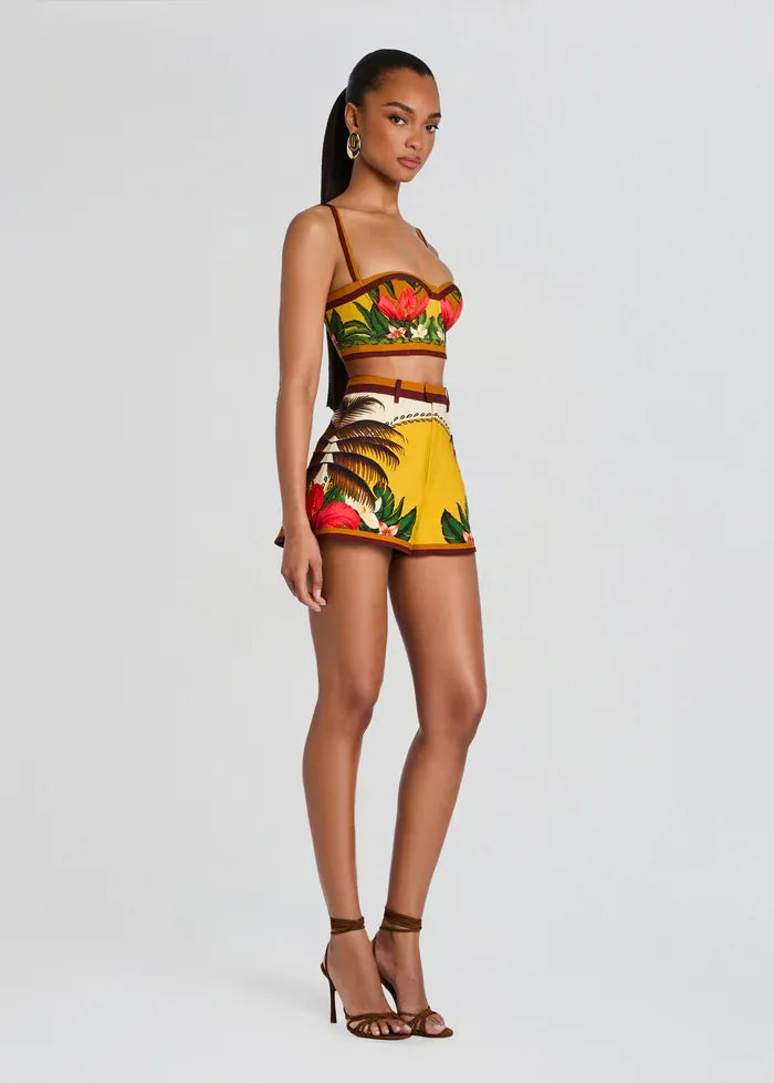 Tansie Jardim Botanico Shorts in White