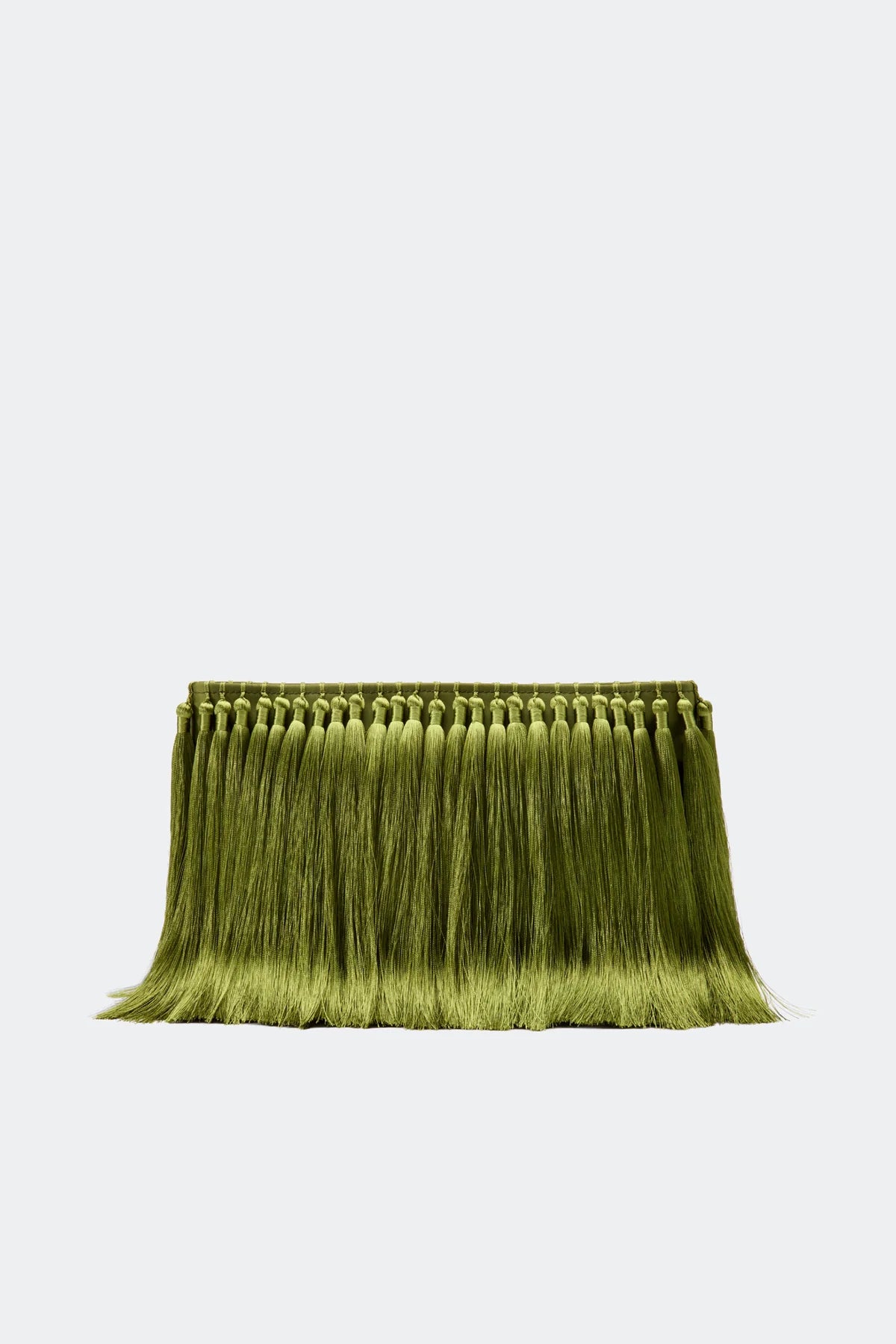 Tassel Clutch Bag in Green