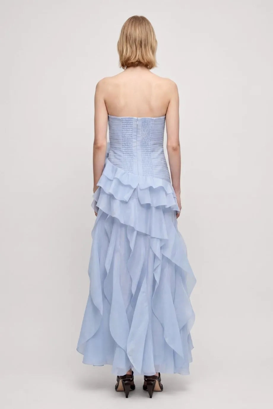 Canyon Strapless Maxi Dress in Blue