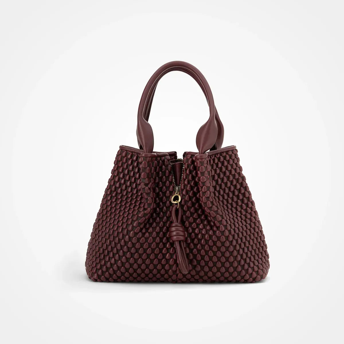 Surprise Shopper Nappa Bubble Bordeaux Mini Shoulder Bag in Brown