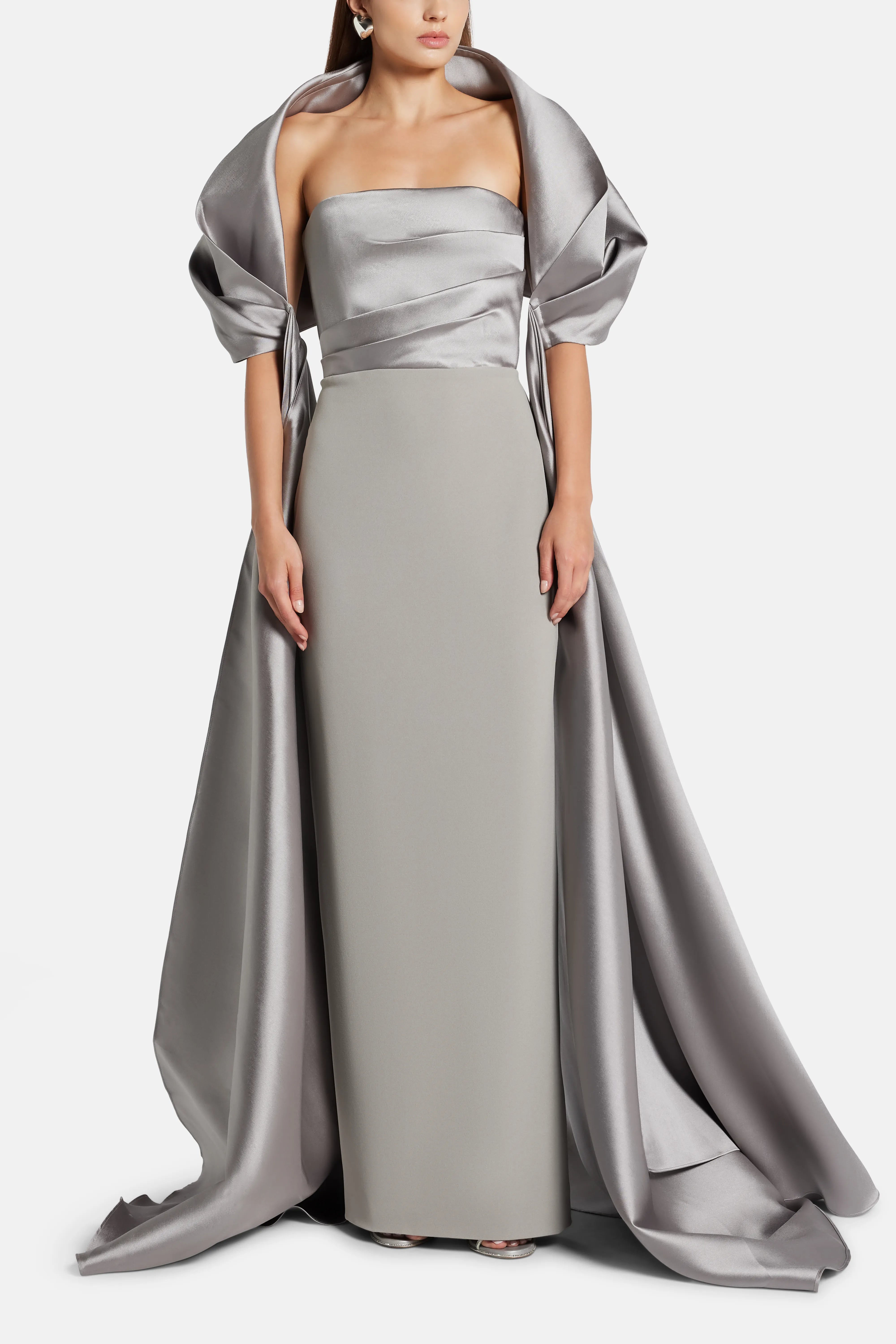 Vera Maxi Dress in Grey