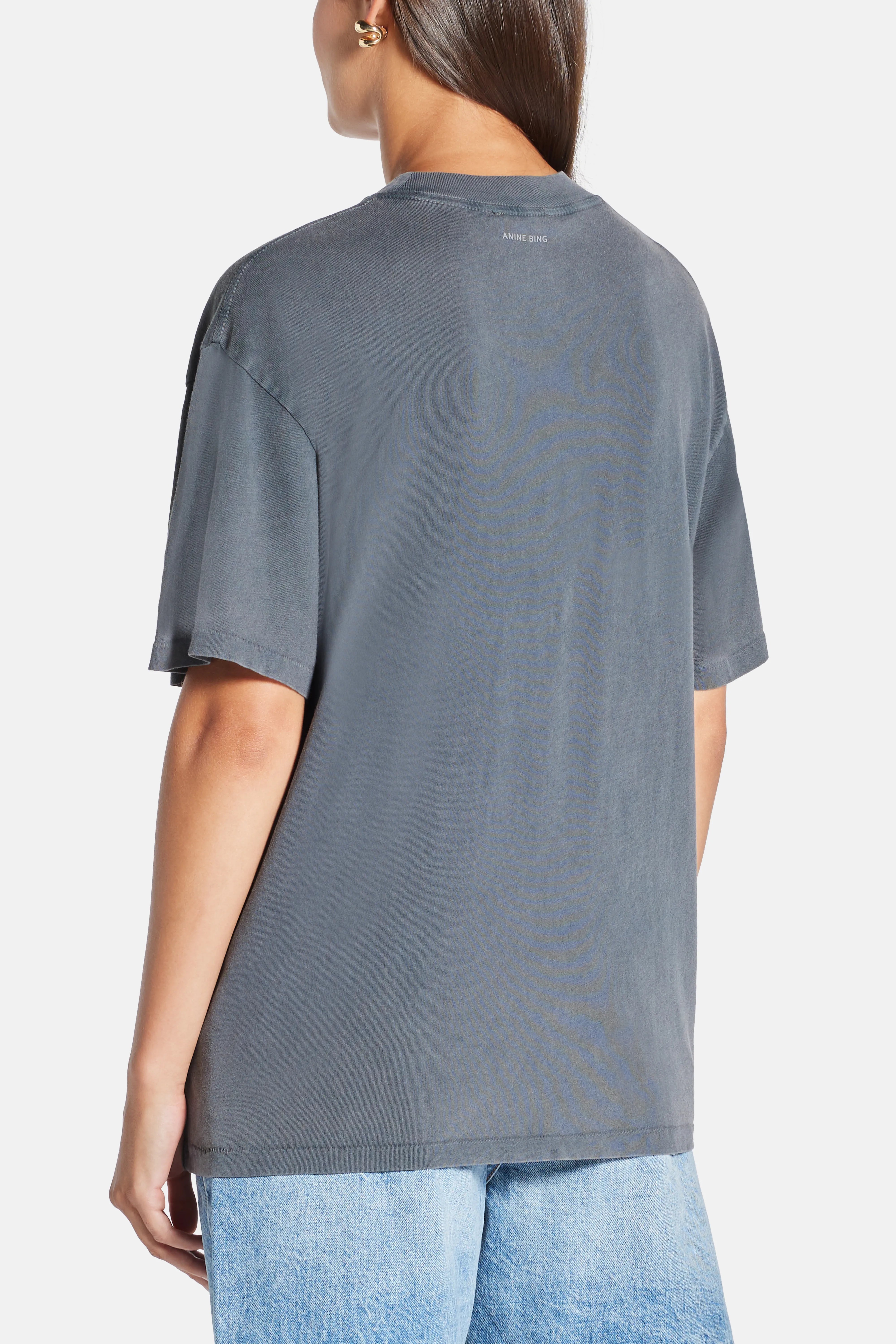 Ashton Concert Washed Cotton T-Shirt in Black