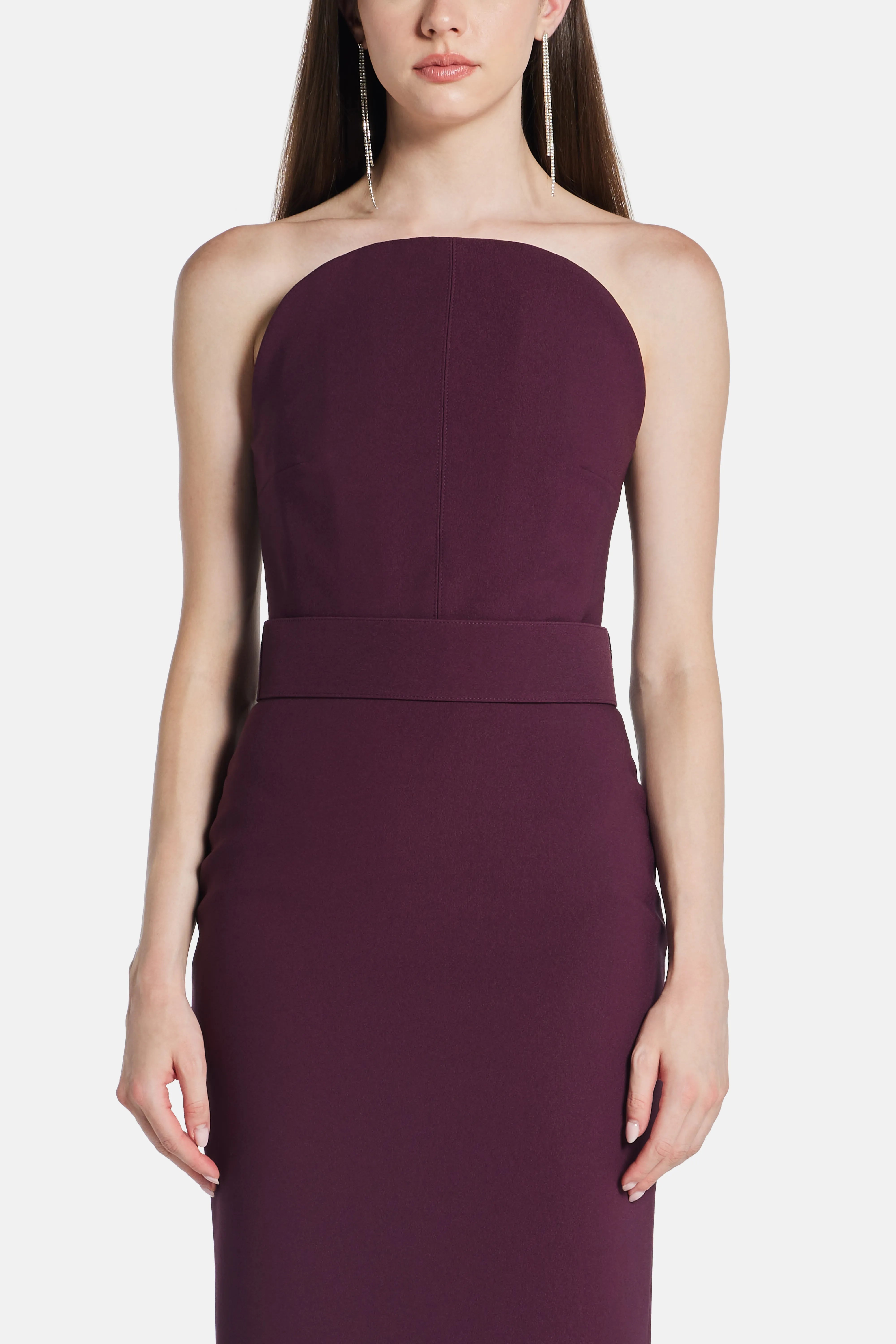 Citra Evening Gown in Burgundy