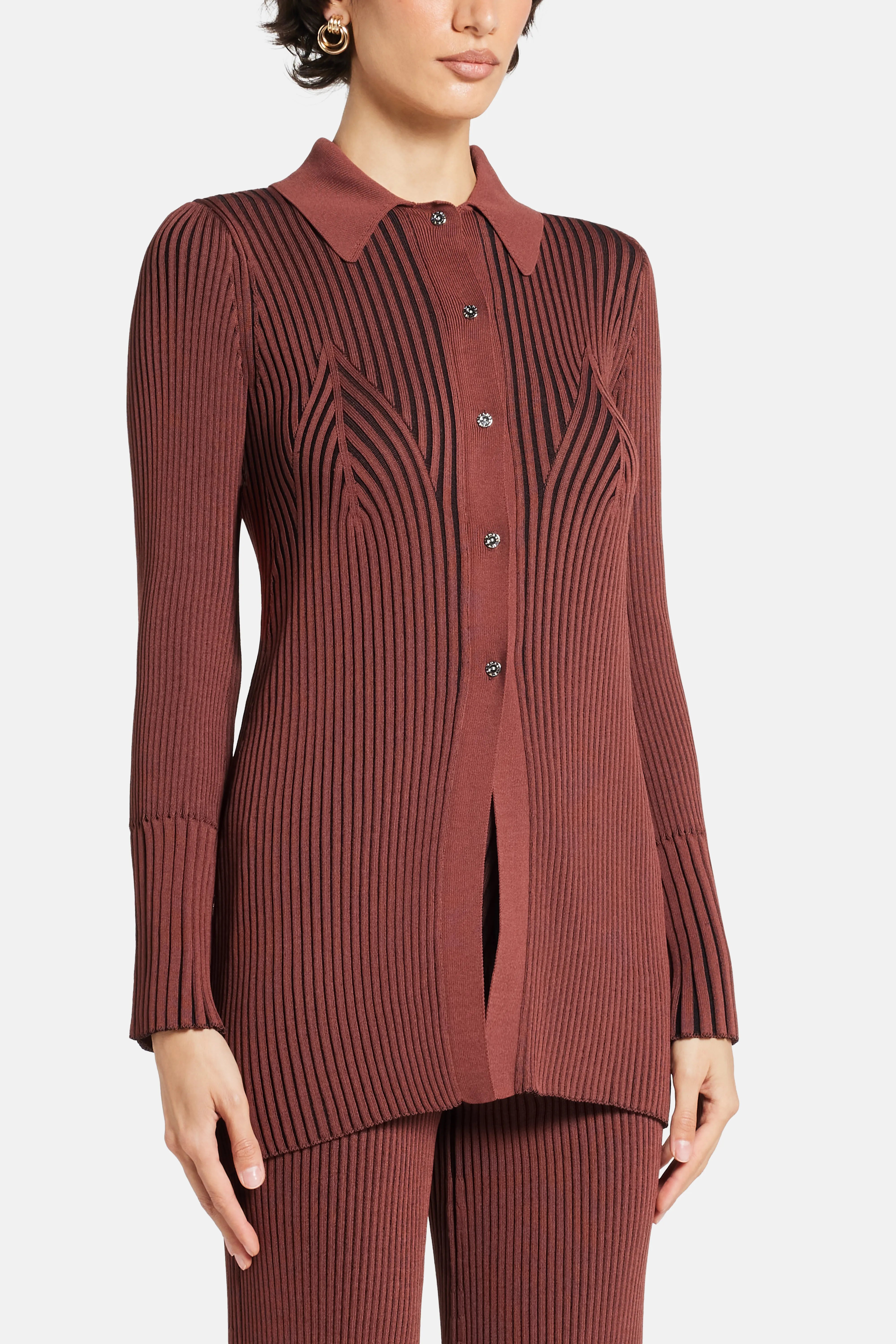 Palo Knit Top in Brown