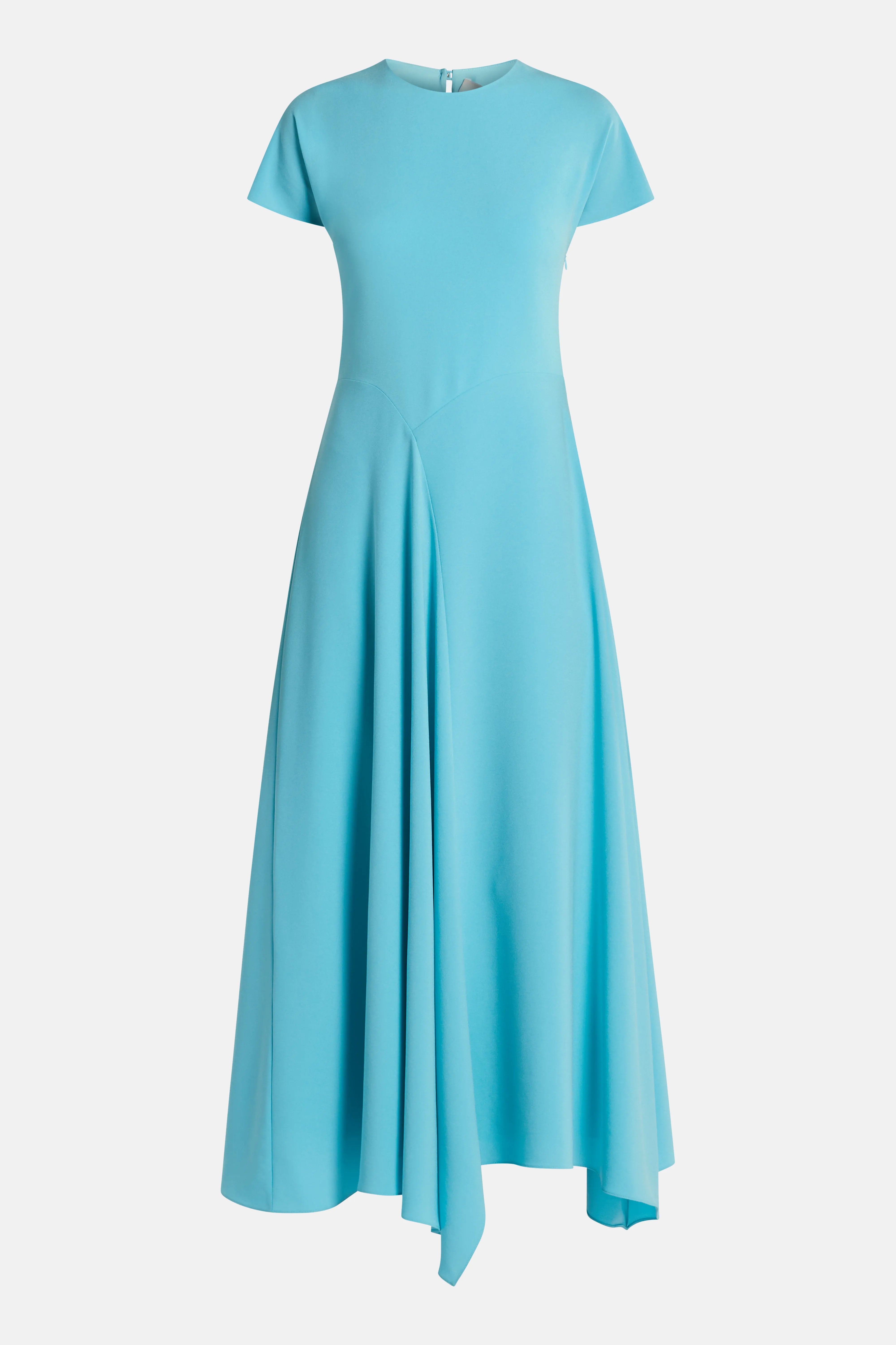 فستان طويل أدريانا باللون الأزرق