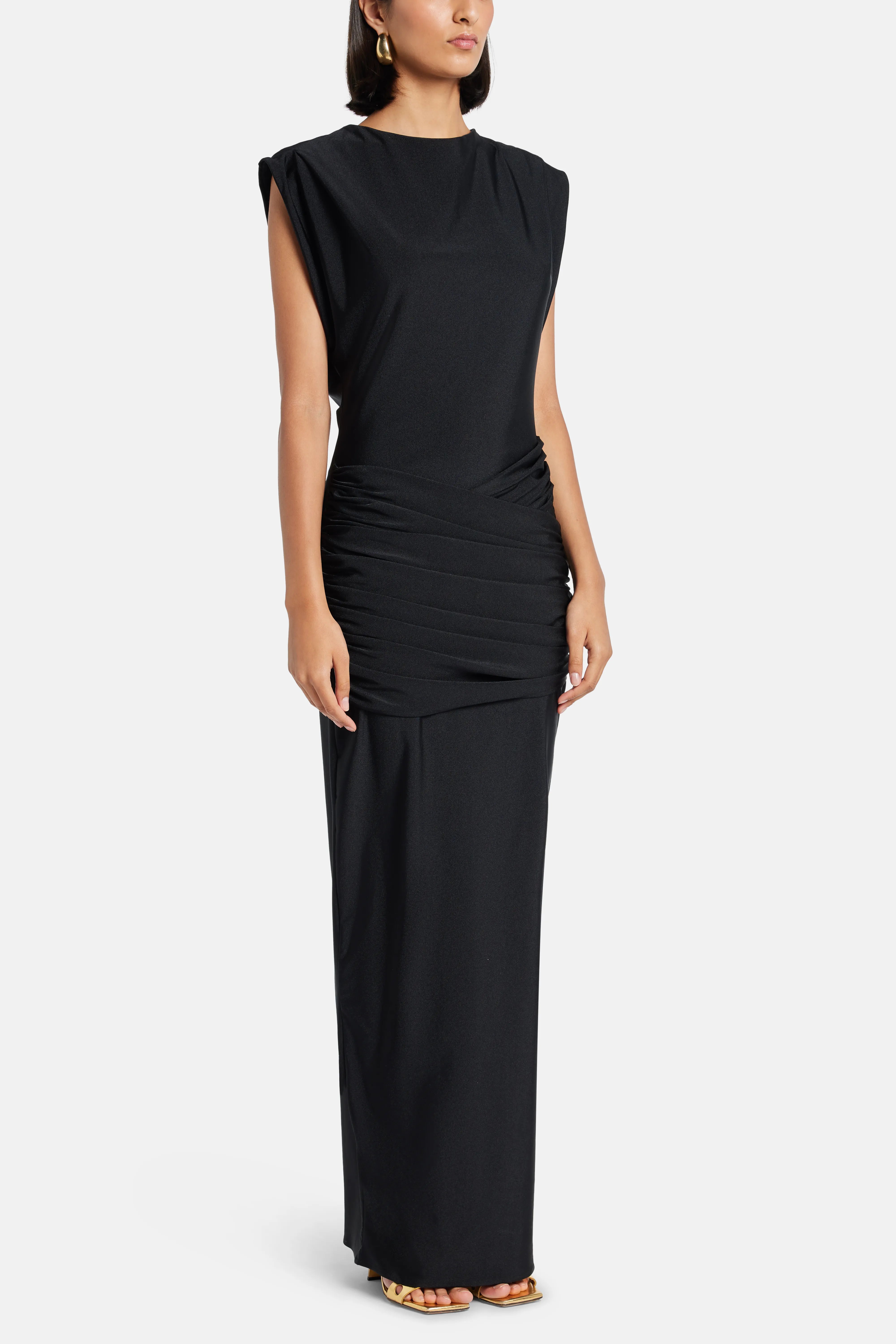 Mocca Maxi Dress in Black