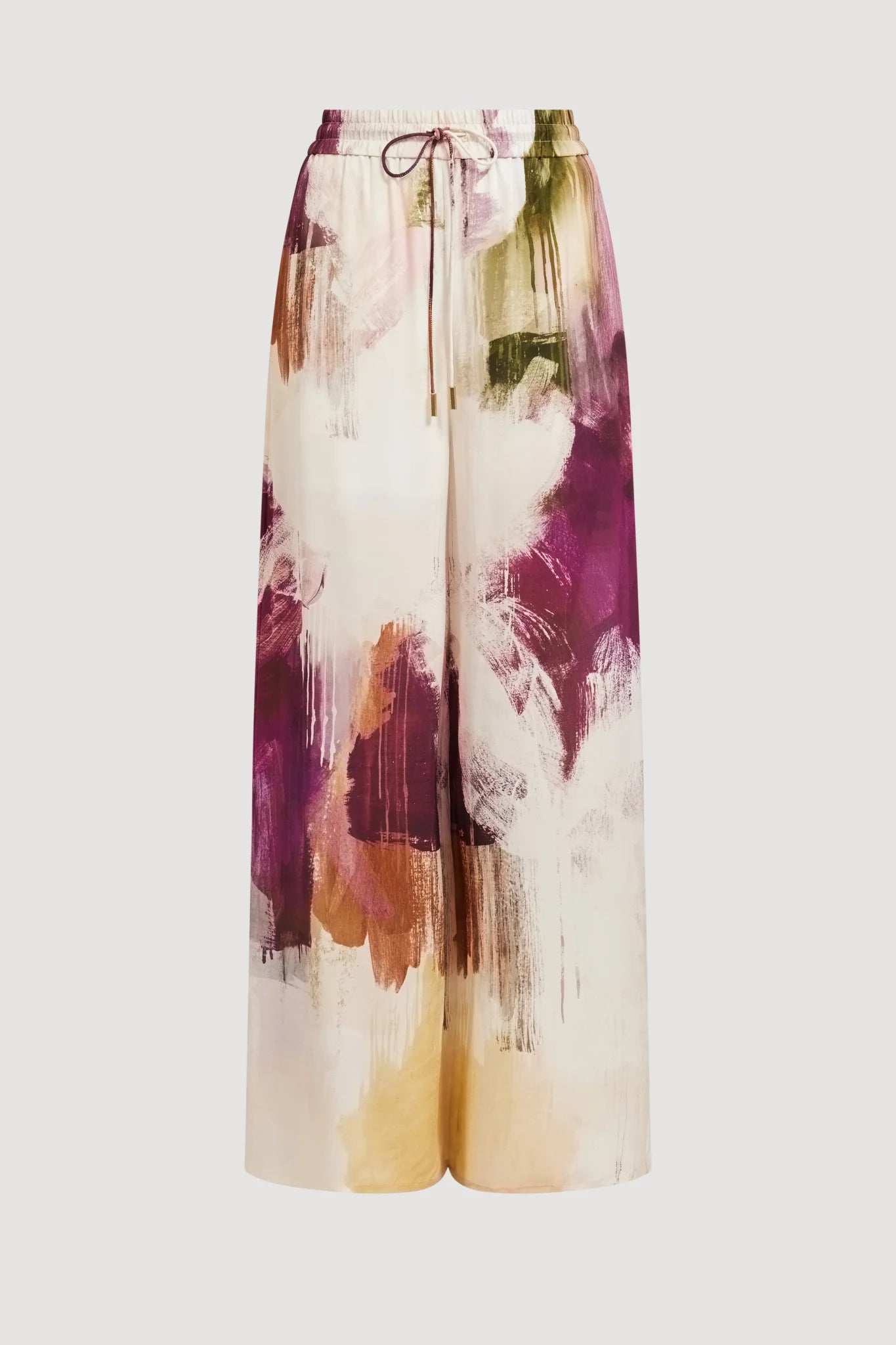 Atomic Silk Wide Legged Pants In White