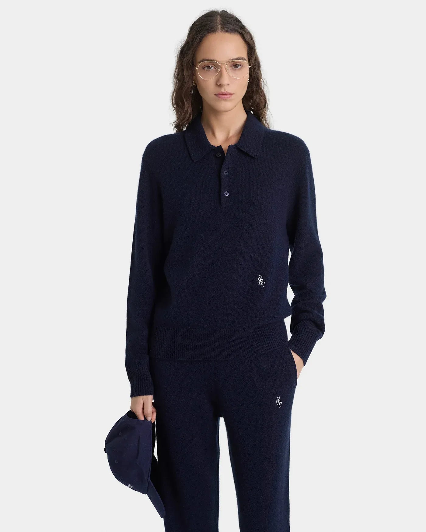 SRC Cashmere Trousers in Blue