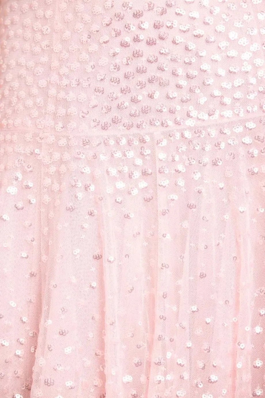 Sunrise Sequins Strapless Evening Dress in Pink with Scarf