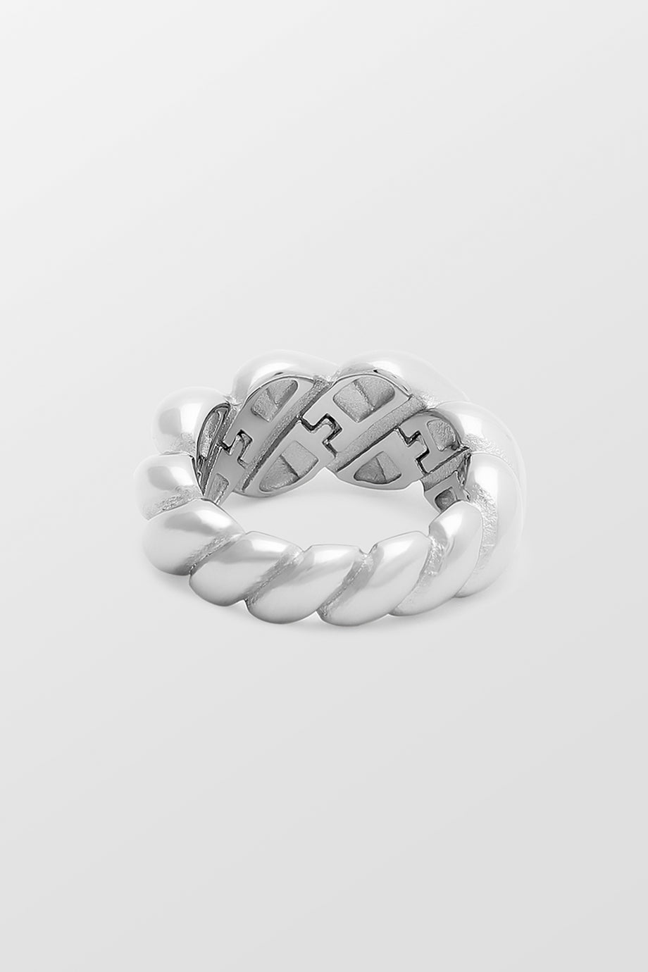 Silver Croissant Ring