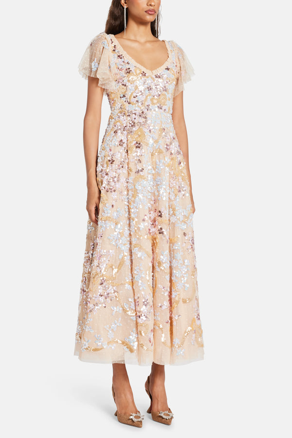 Dancing Ribbon Maxi Dress