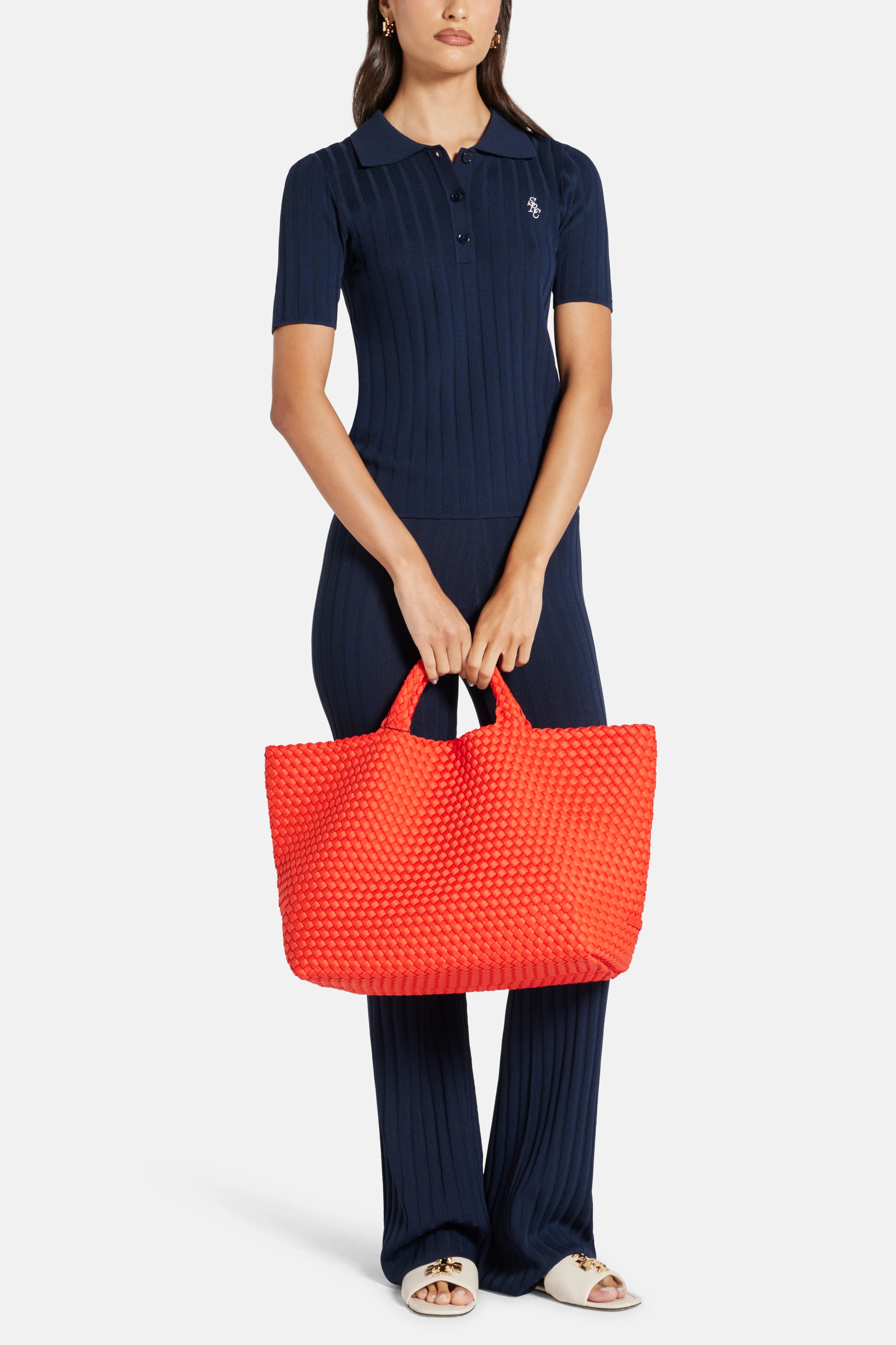 St Barths Large Tote Bag in Red