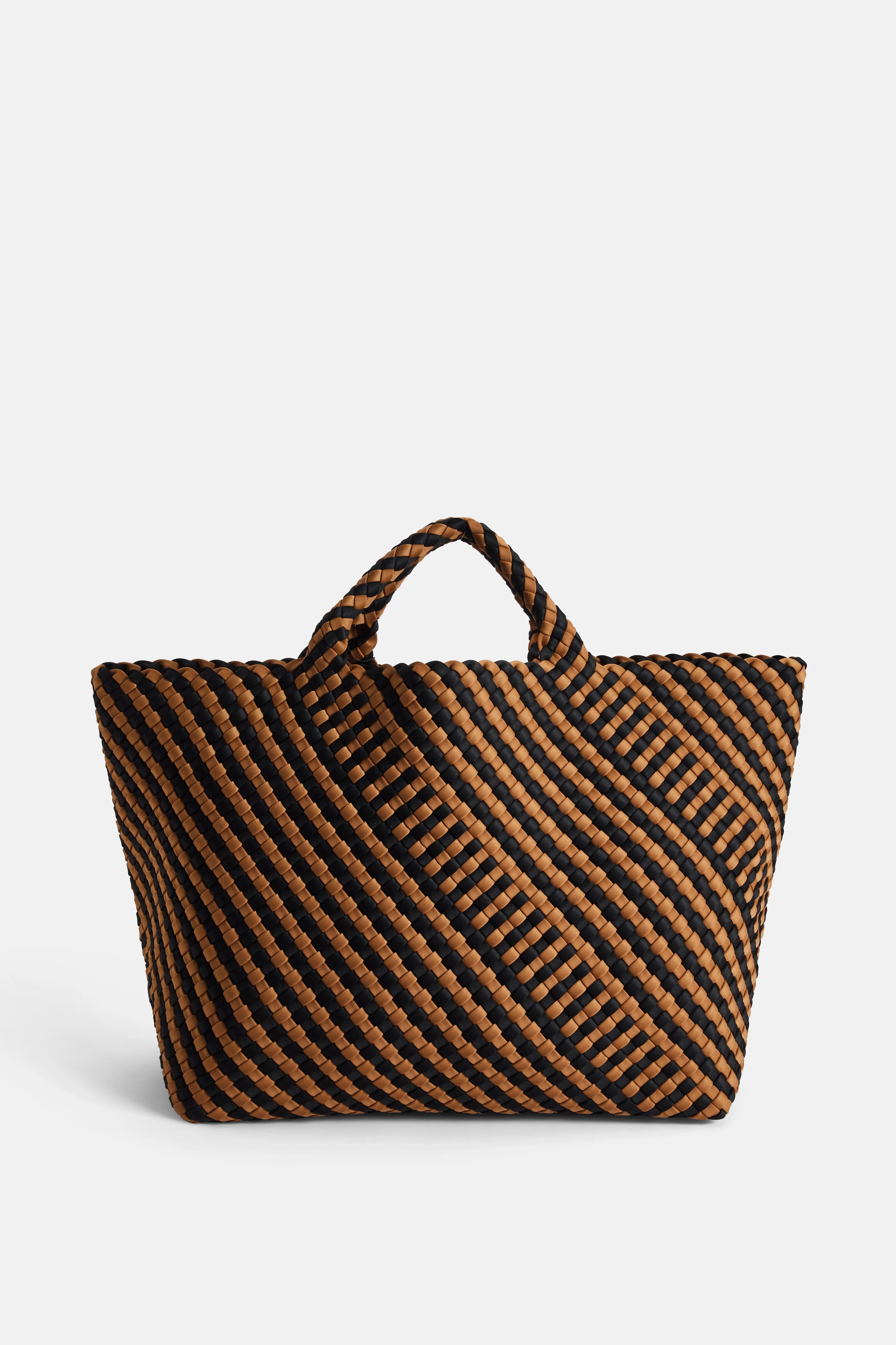 St Barths Large Tote Bag in Brown and Black