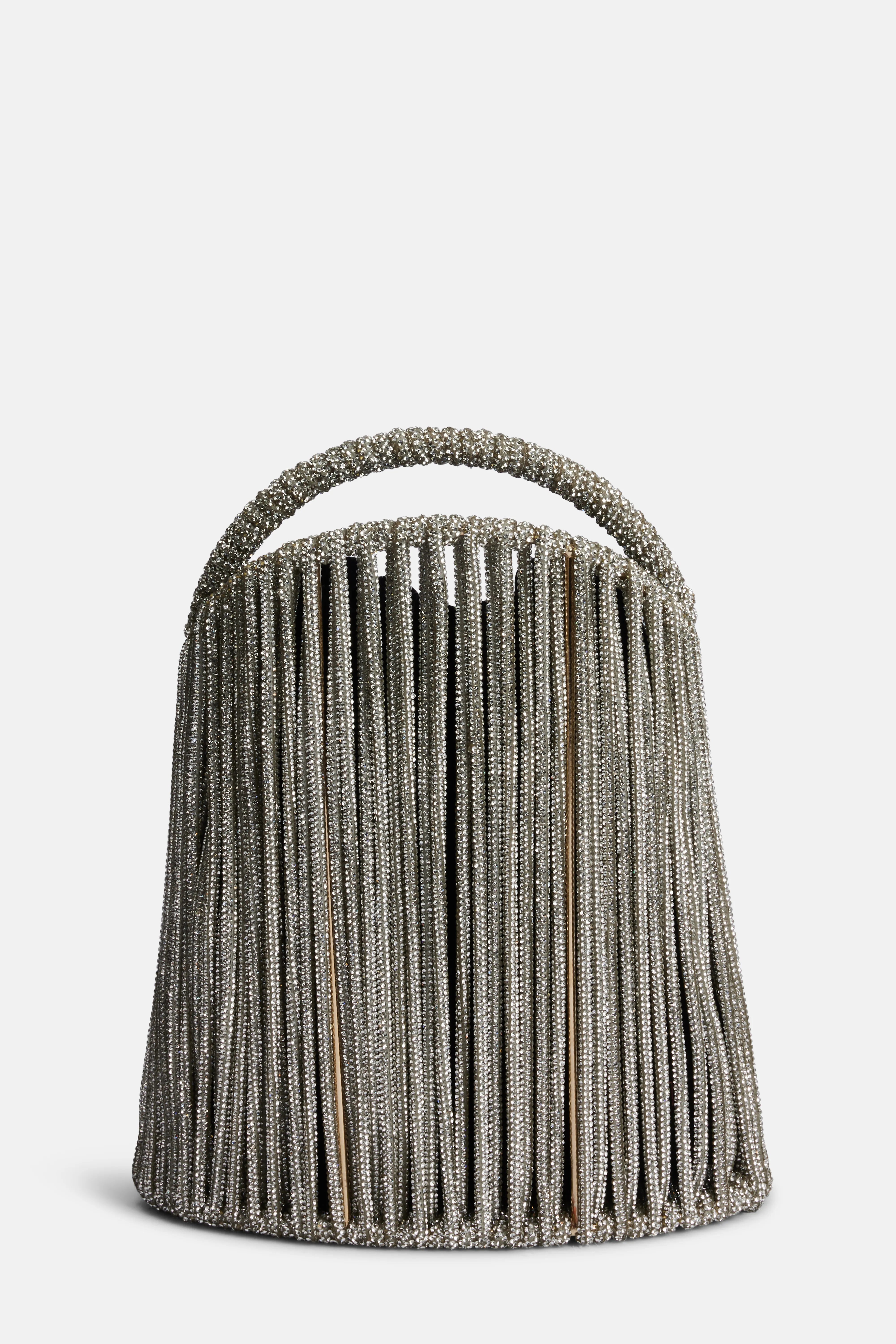 Electra Crystals Top Handle Bag in Black