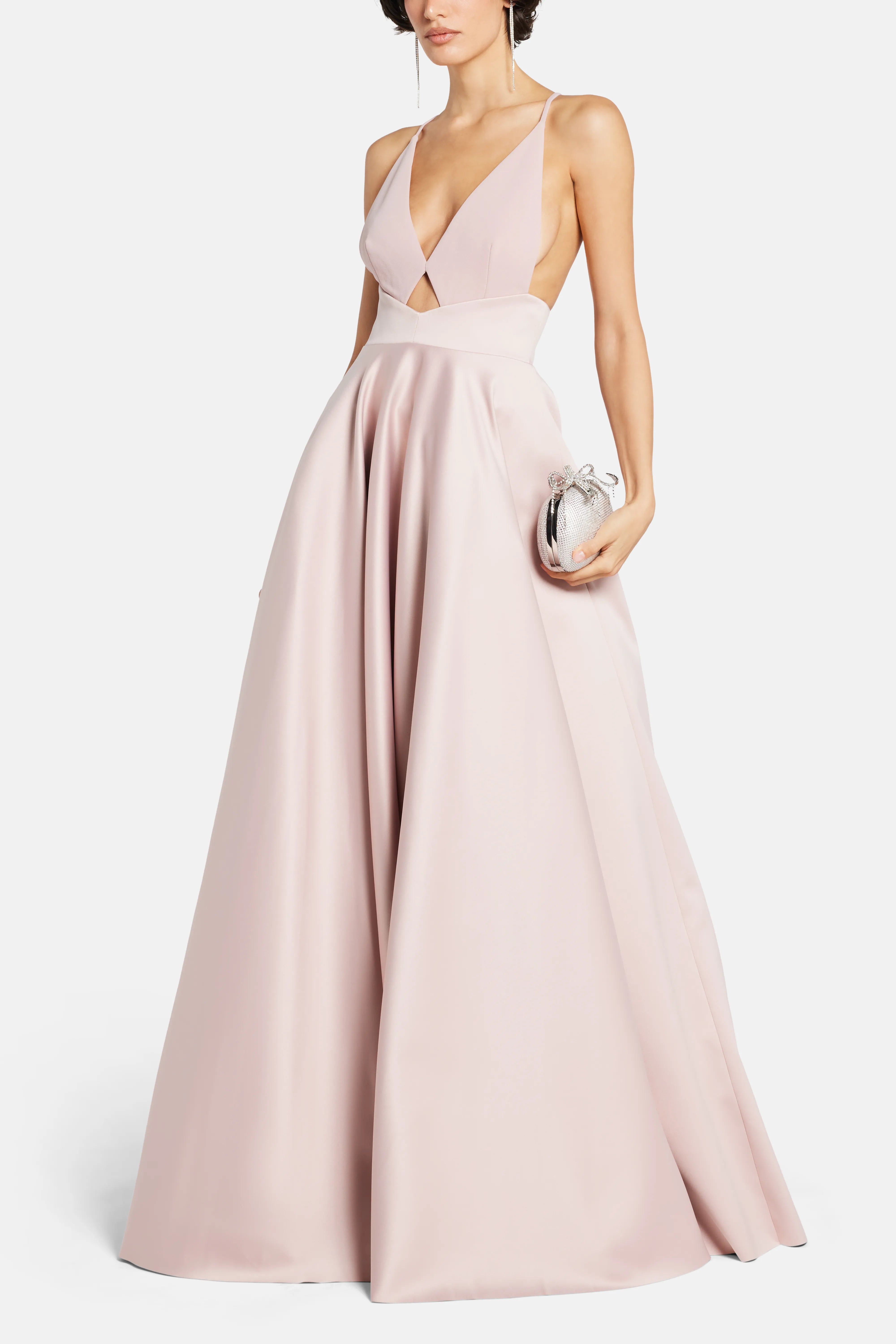 Avallon Sleeveless Evening Dress in Pink