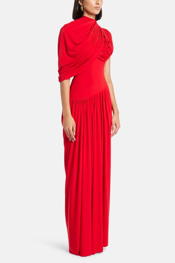 Bloom Maxi Dress in Red