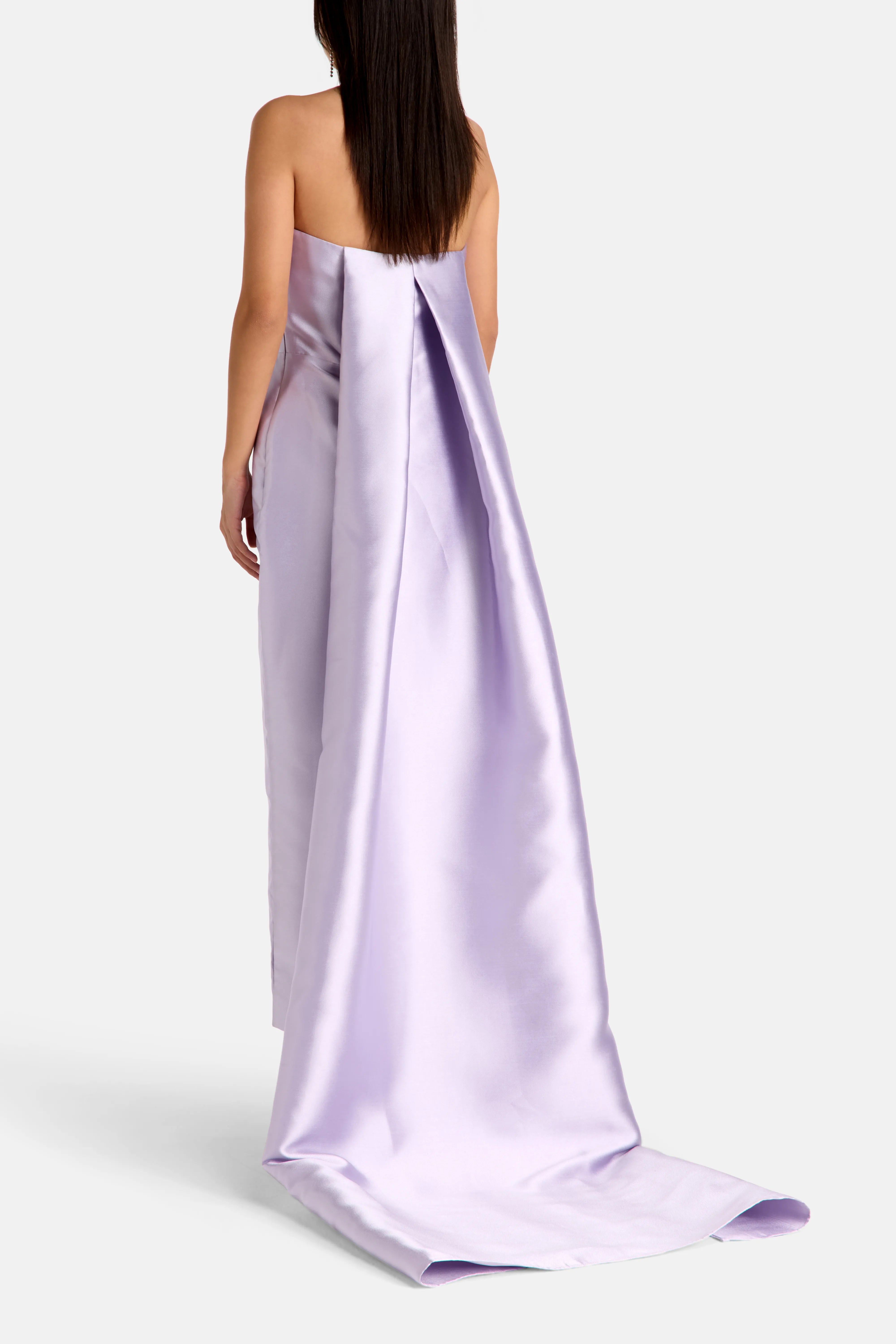 Kiki Midaxi Strapless Evening Gown in Purple