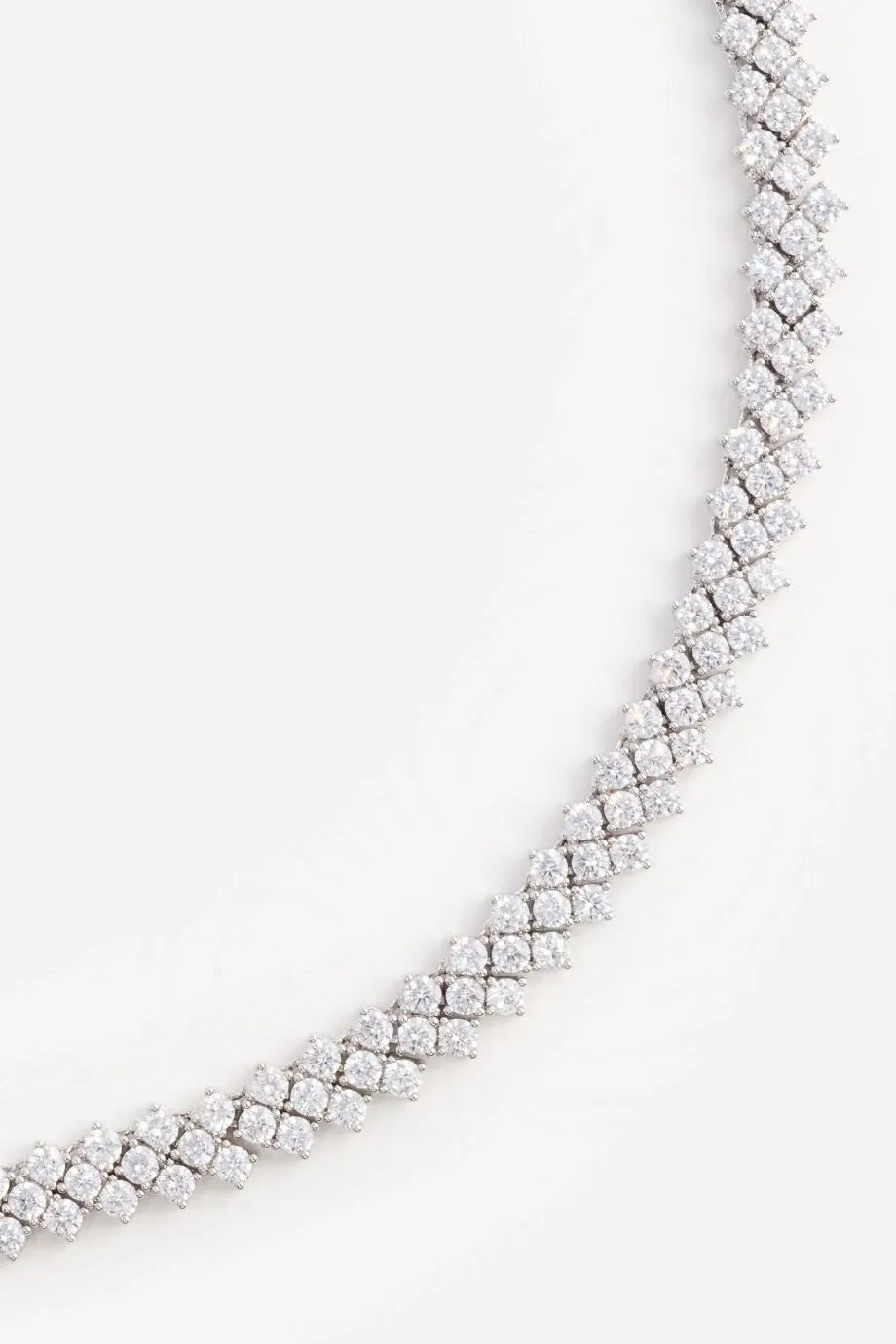 Crystal Necklace in Silver