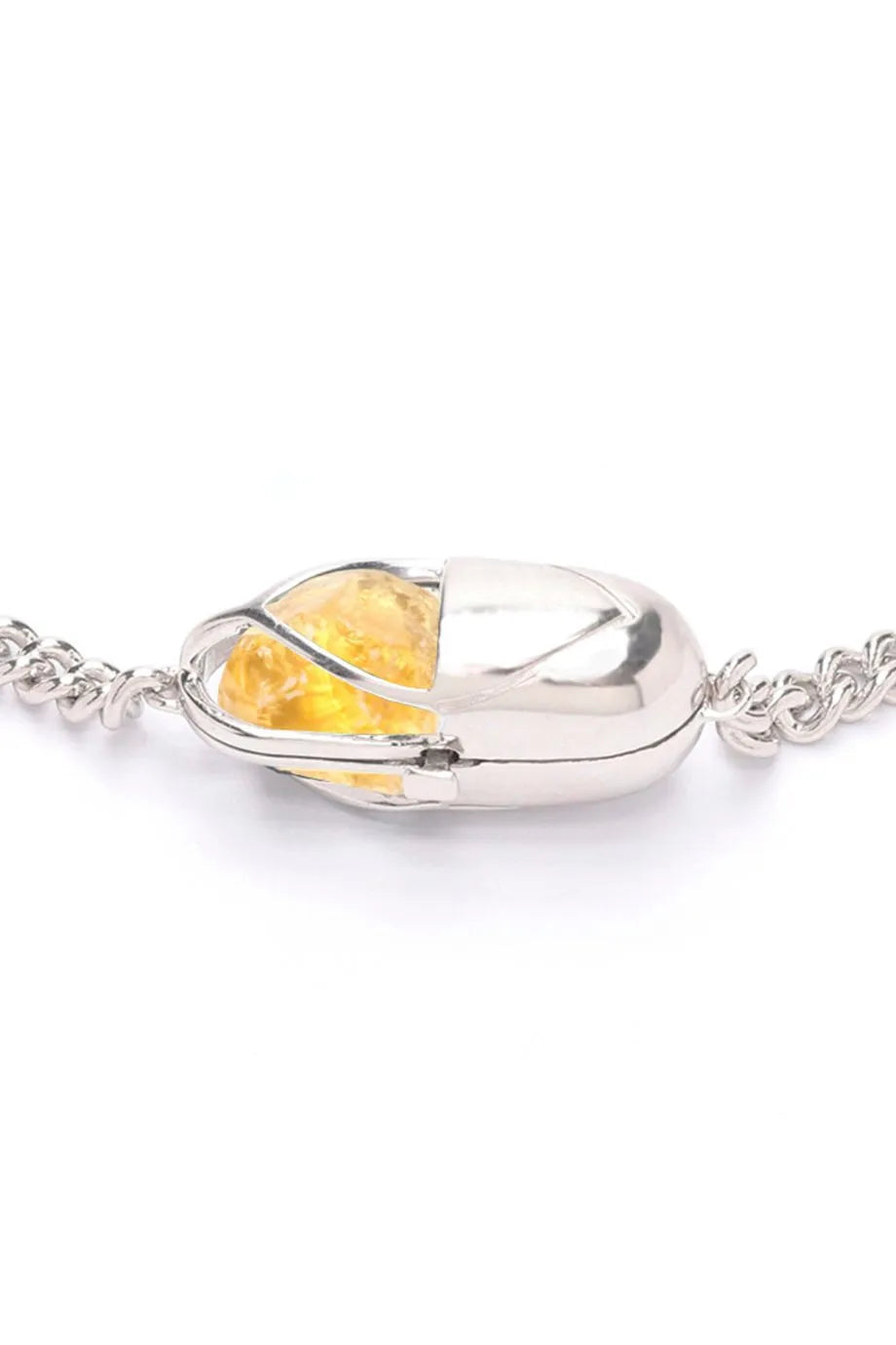 Capsule Crystal Choker Necklace in Silver
