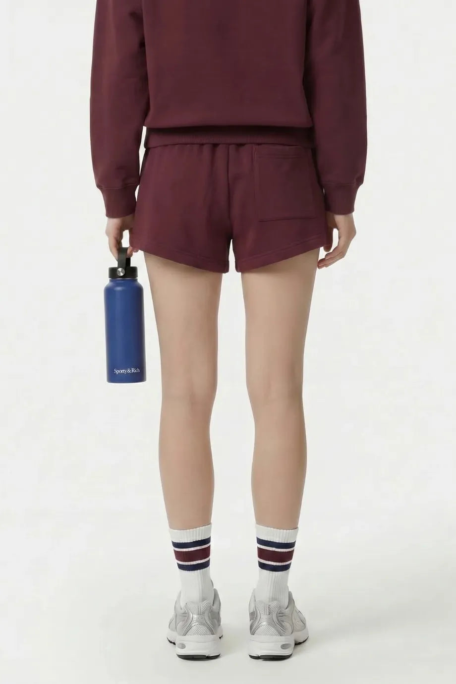 Syracuse Embroidered Disco Cotton Shorts in Red