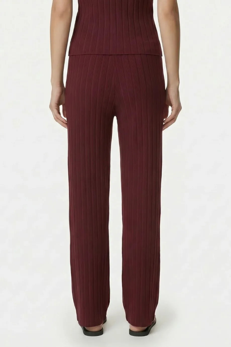 SRC Ribbed Trousers in Red