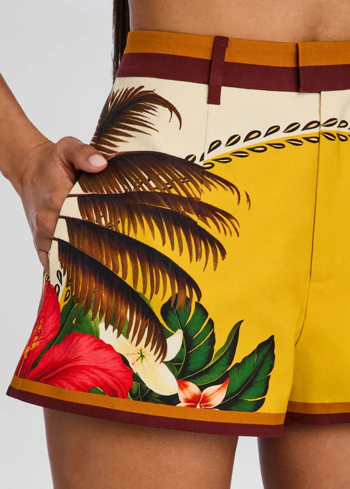 Tansie Jardim Botanico Shorts in White