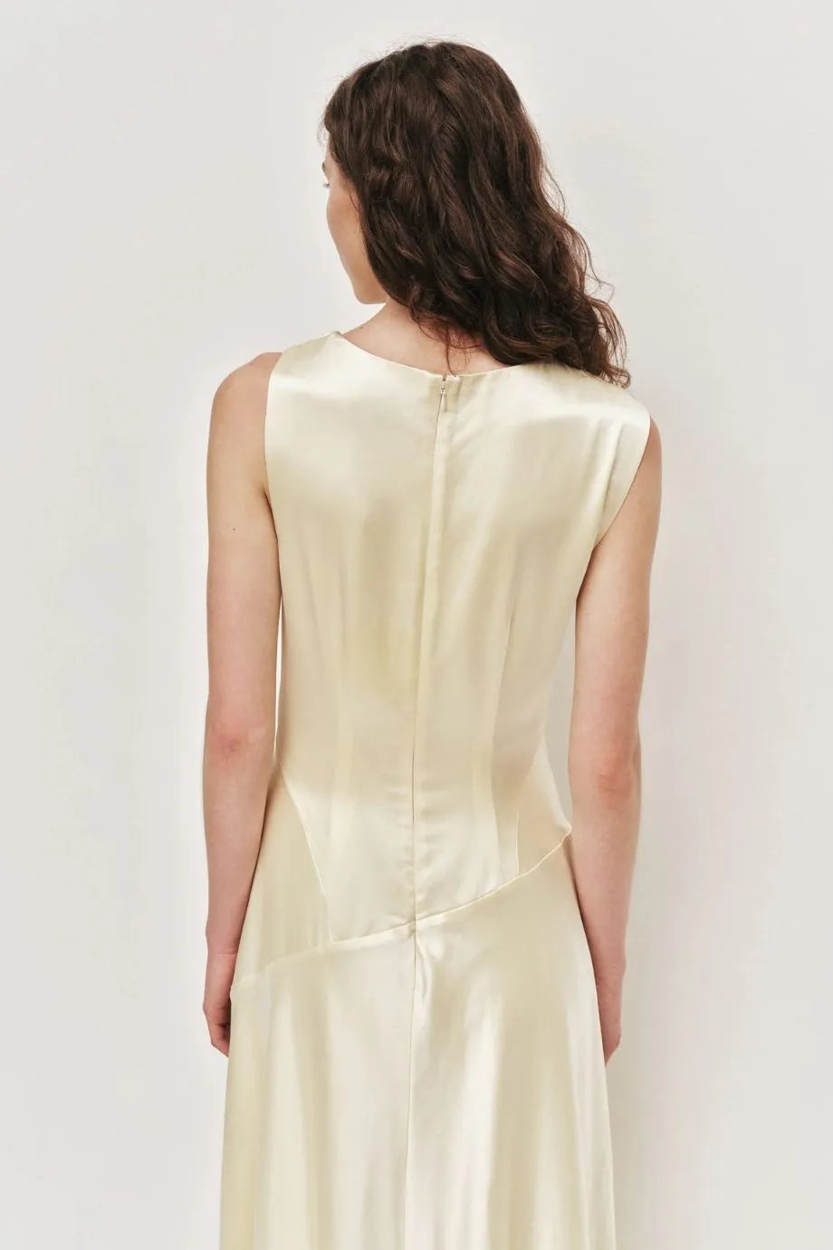 Siren Sleeveless Midi Dress in Yellow