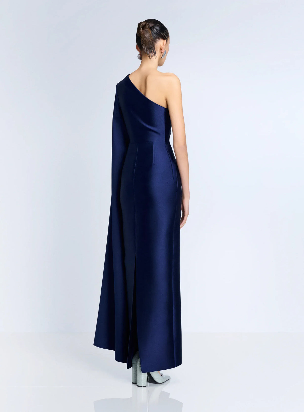 Veya One Shoulder Evening Dress in Blue