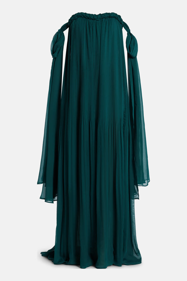 Camilla Off Shoulder Maxi Dress in Green