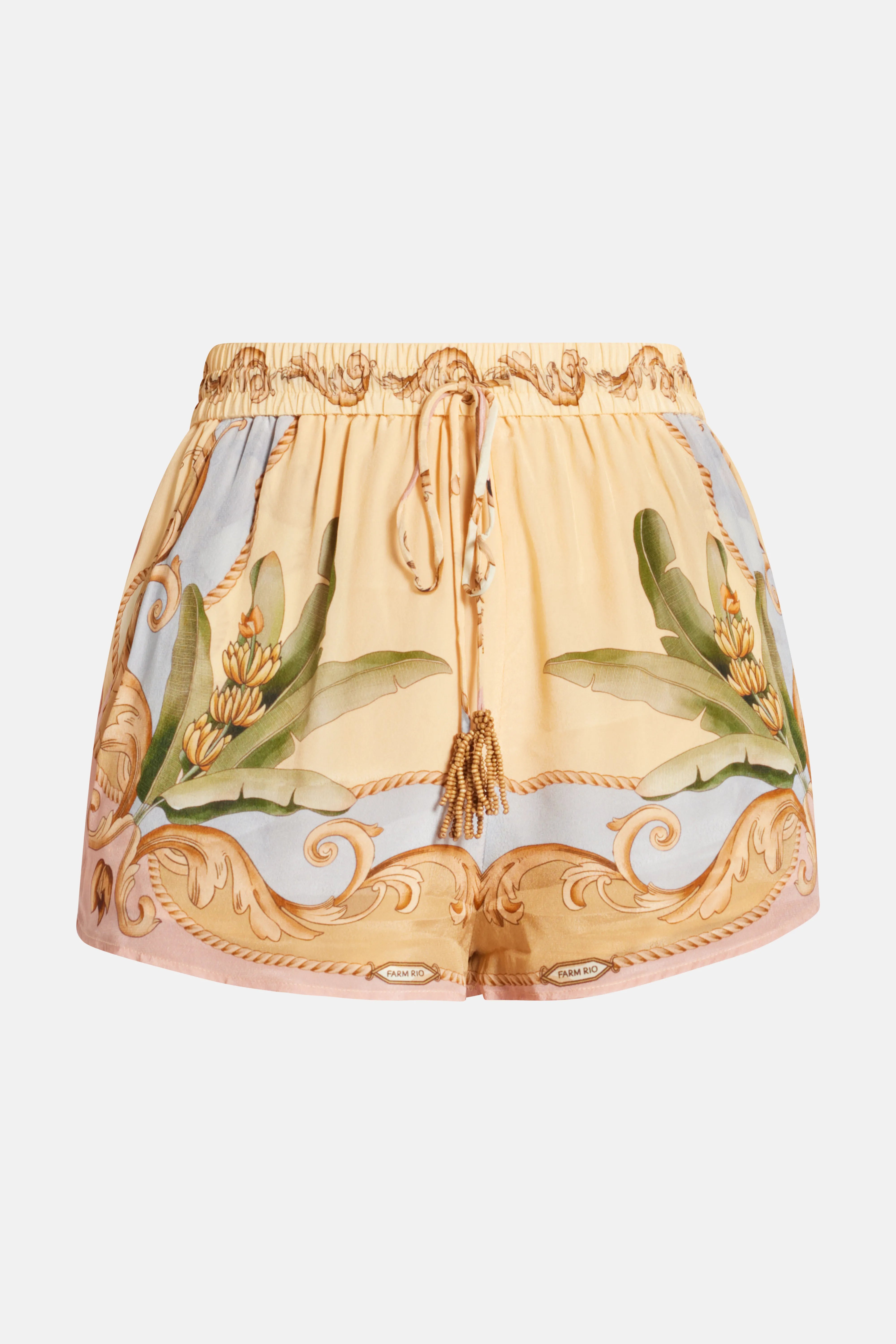 Banana Royalty Kalendoscope Shorts in Beige