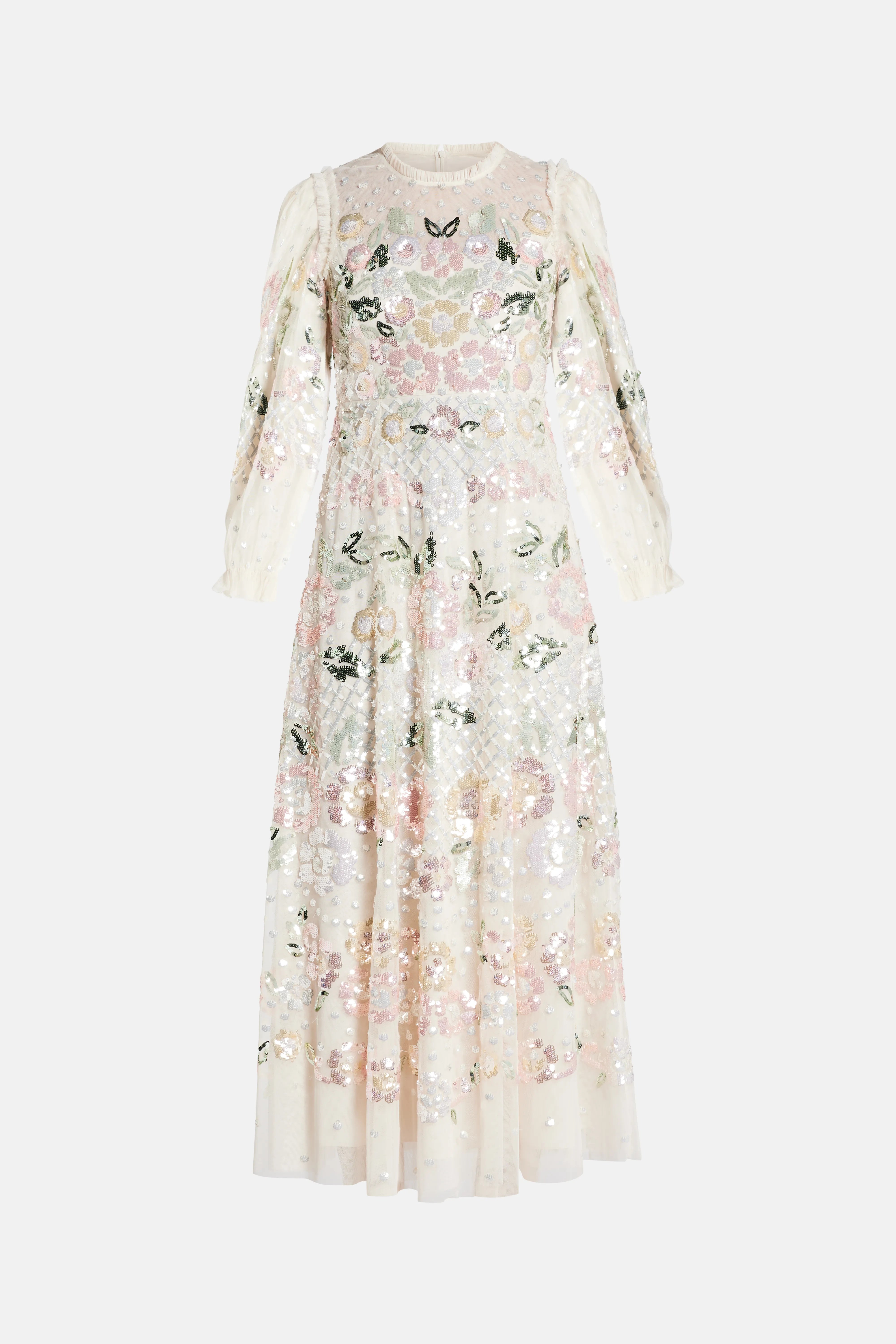 Rosalie Evening Dress in Cream