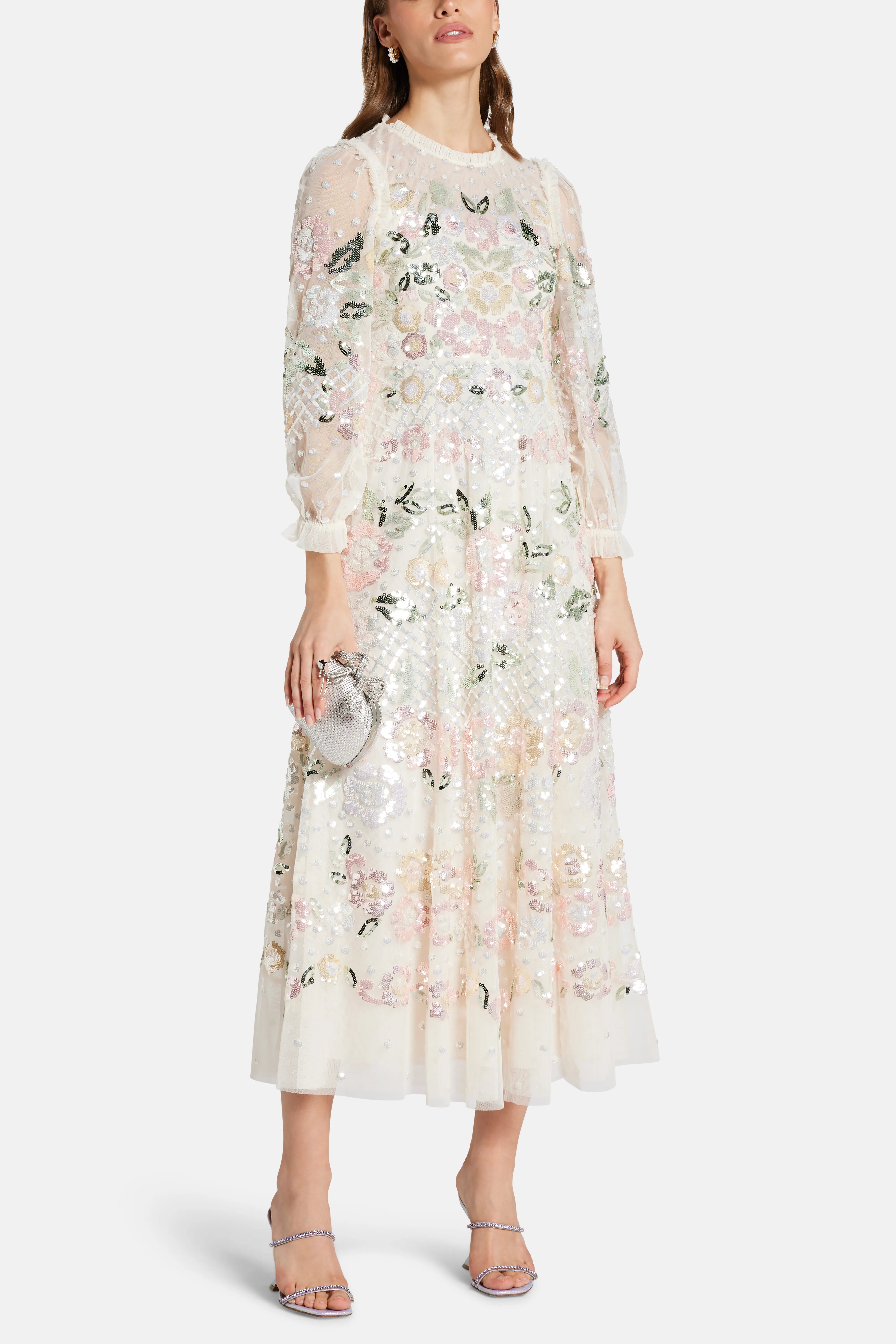Rosalie Evening Dress in Cream