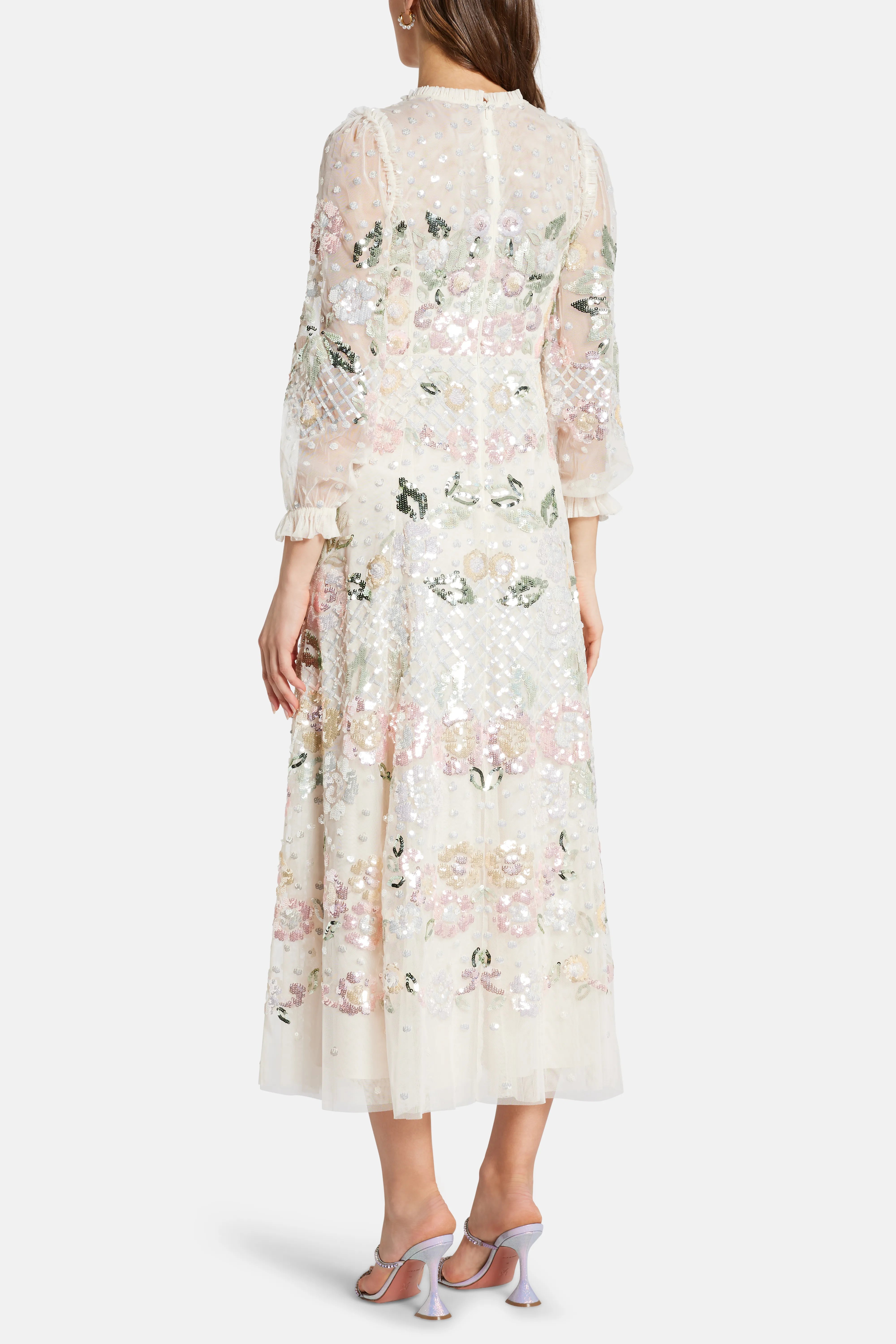 Rosalie Evening Dress in Cream