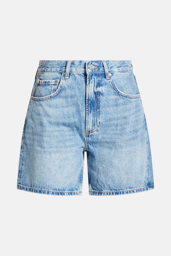 Heath Denim Cotton Shorts in Blue