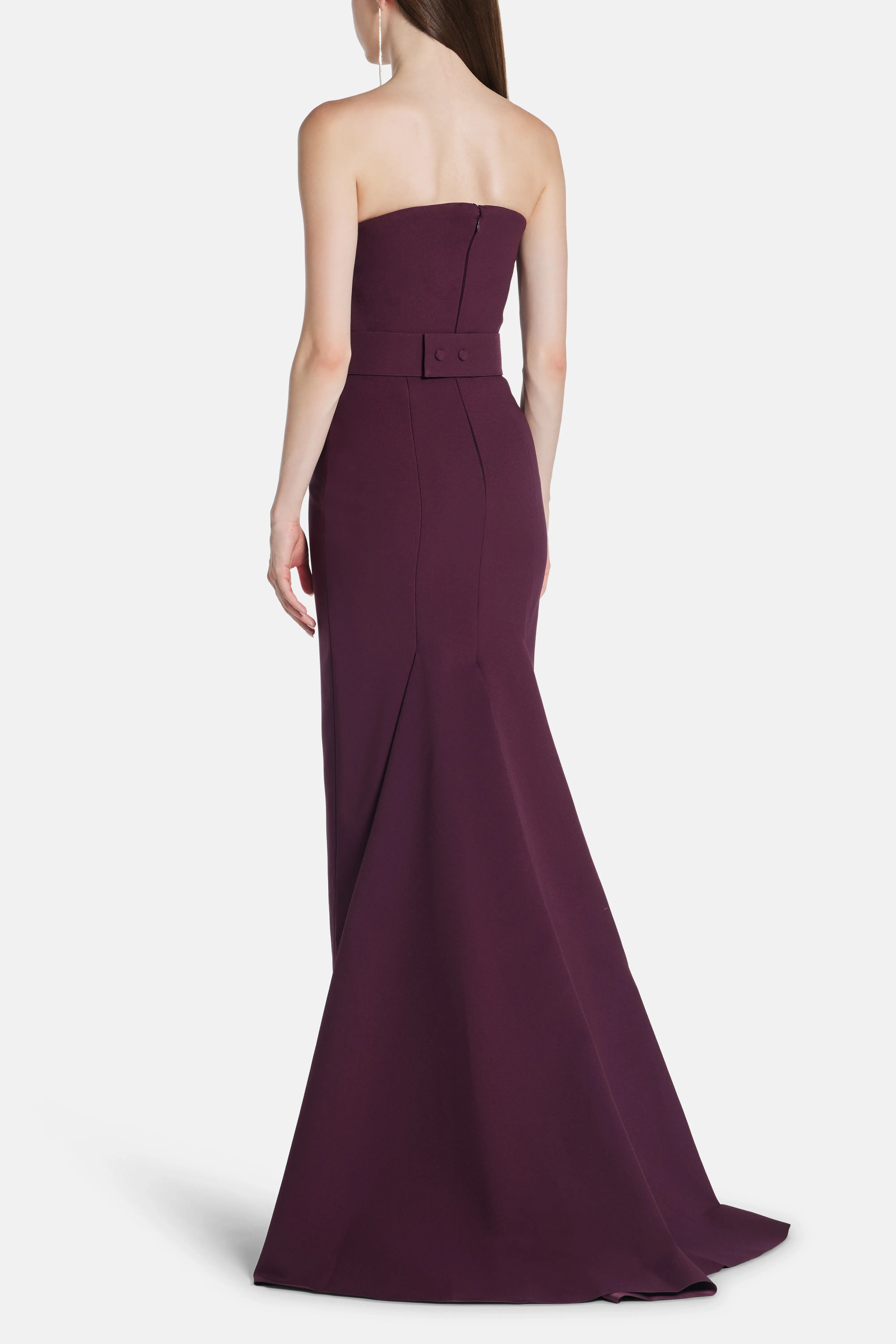 Citra Evening Gown in Burgundy
