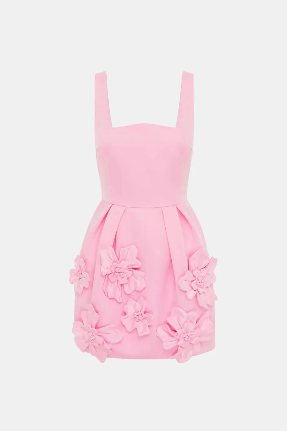 Piper Floral Applique Sleeveless Mini Dress in Pink