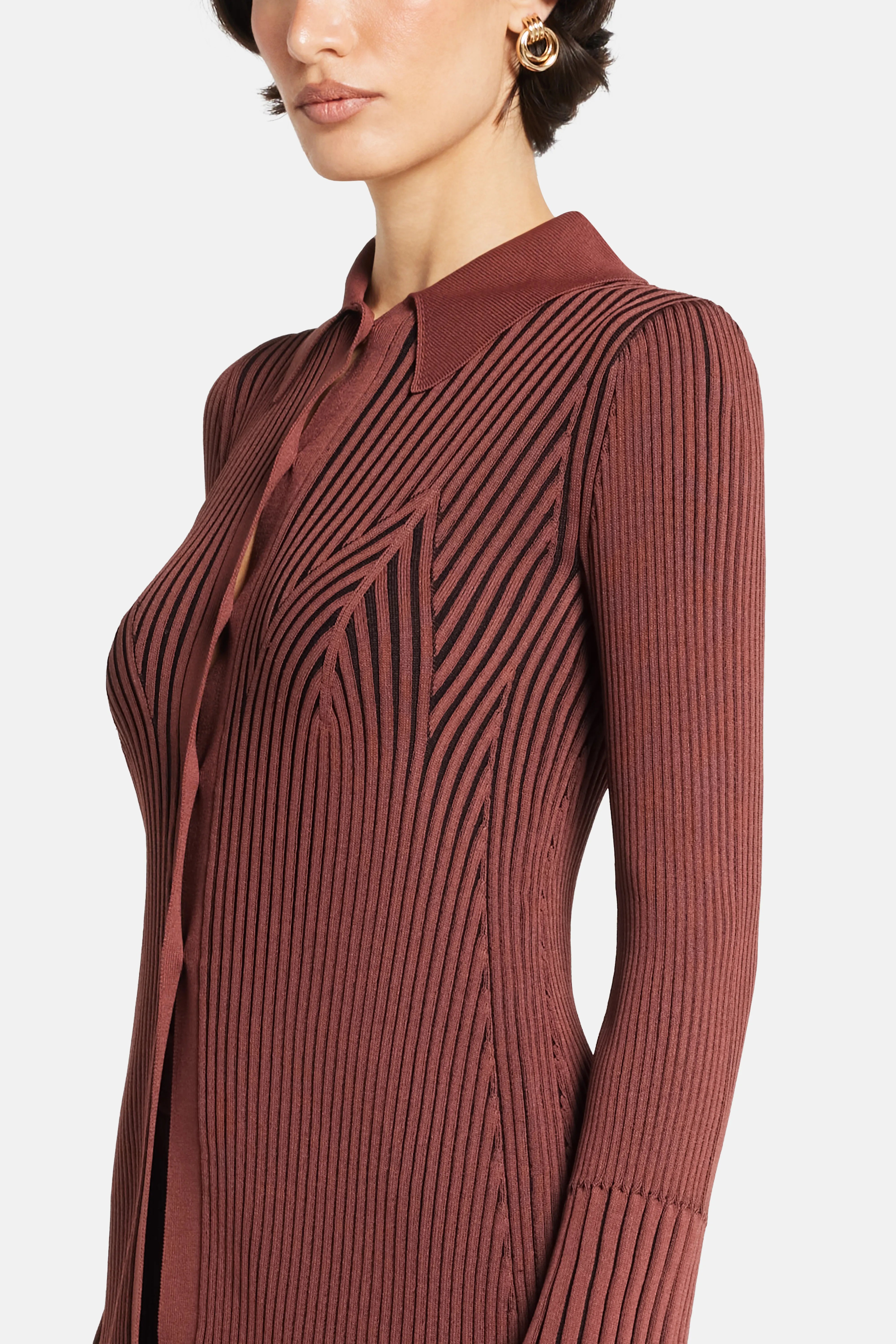 Palo Knit Top in Brown