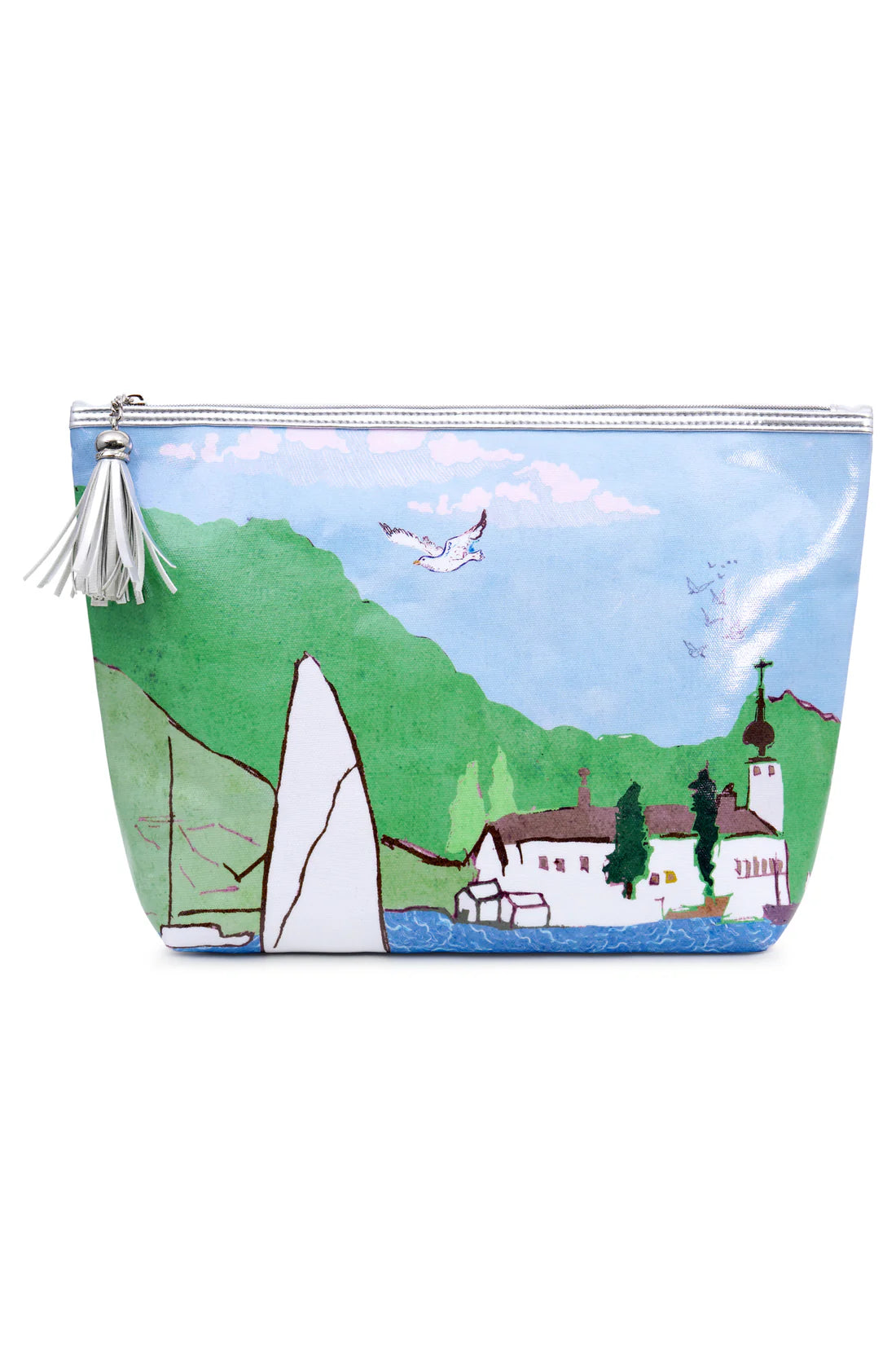 St Ives Classic Cotton Make-Up Bag In Blue