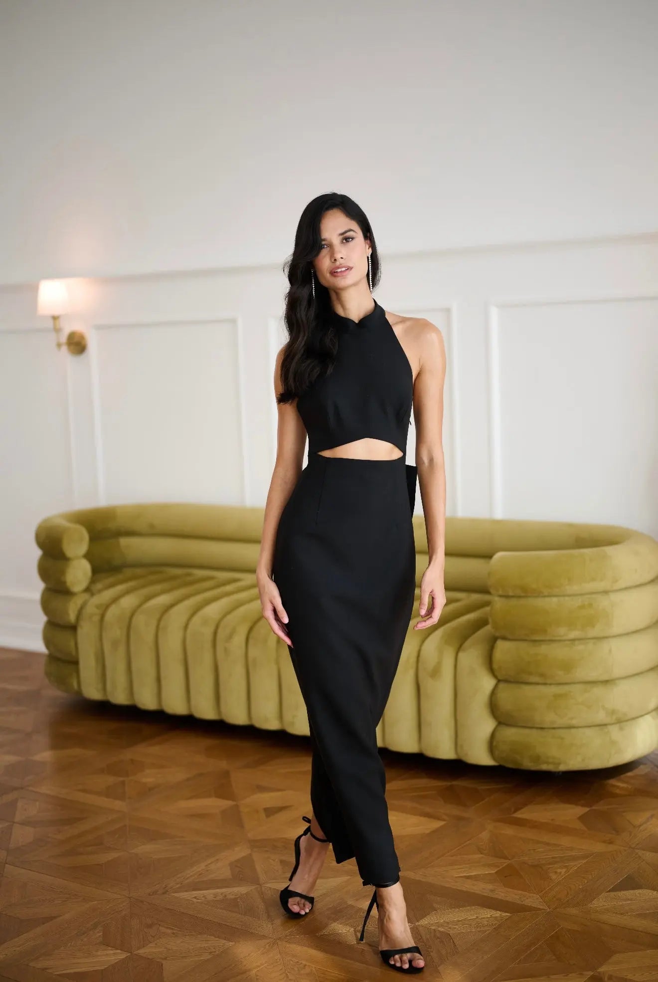 Elba Cut Out Maxi Dress In Black