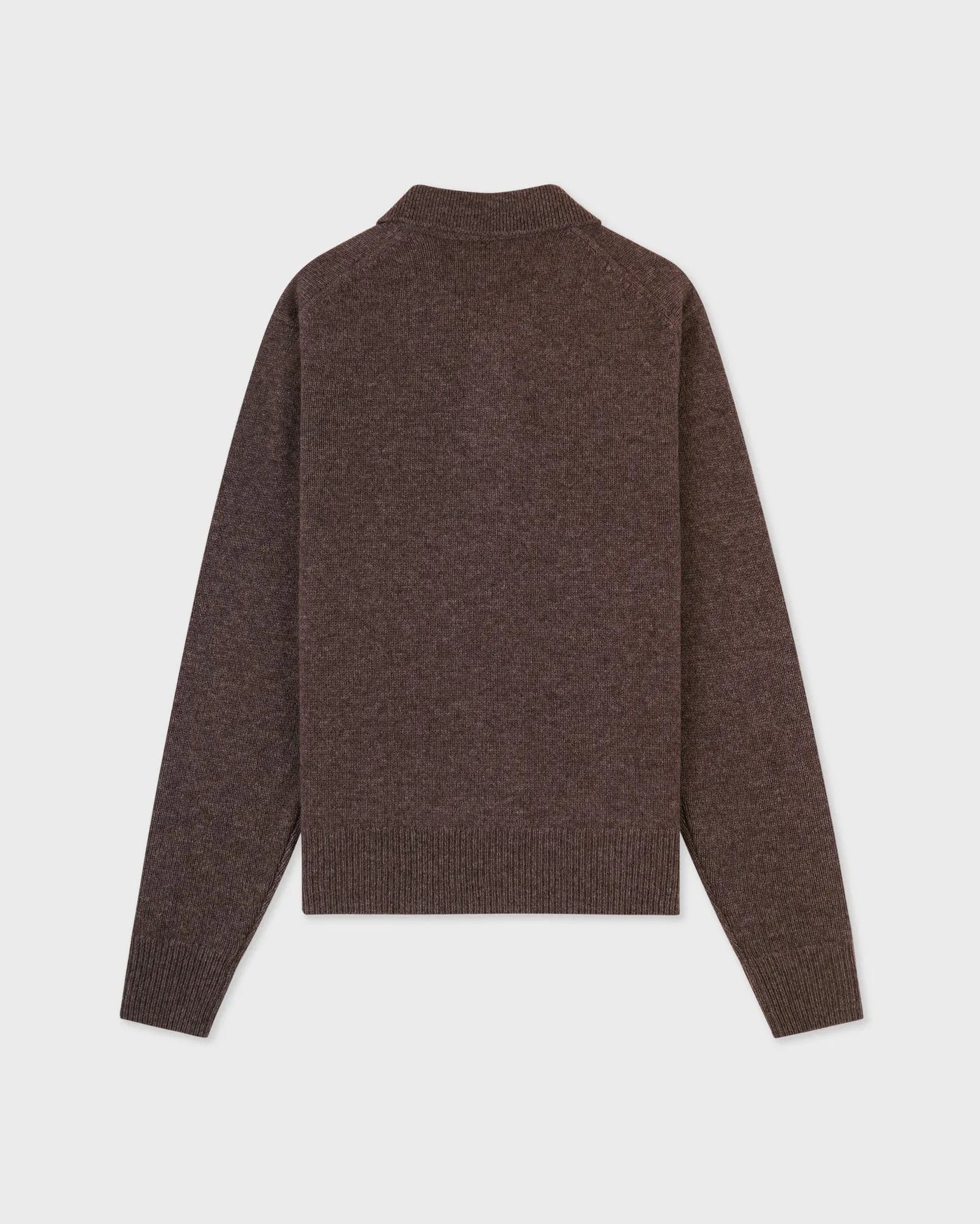SRC Cashmere Long Sleeves Polo T-Shirt in Brown