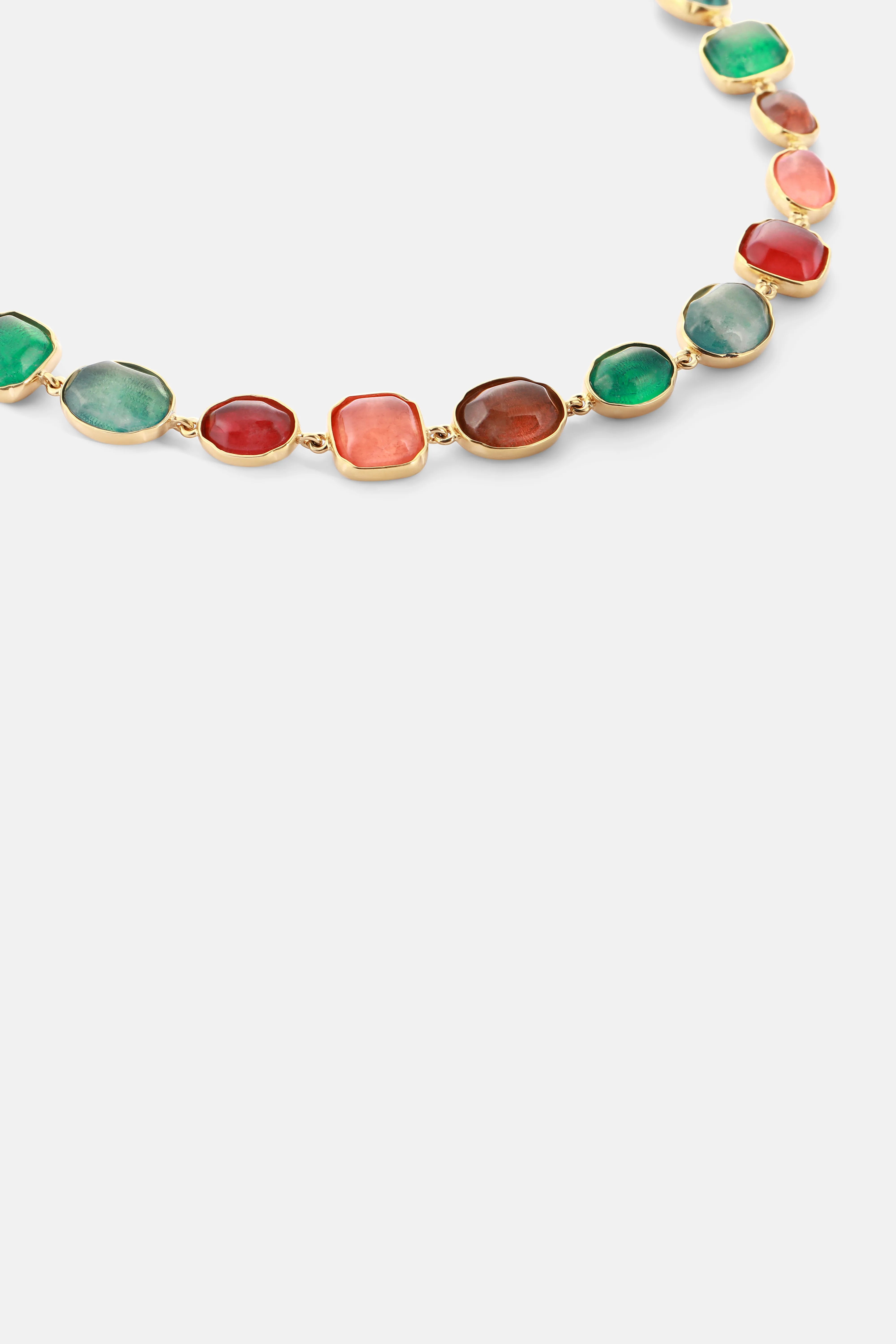 Cabochons Necklace in Multicolor