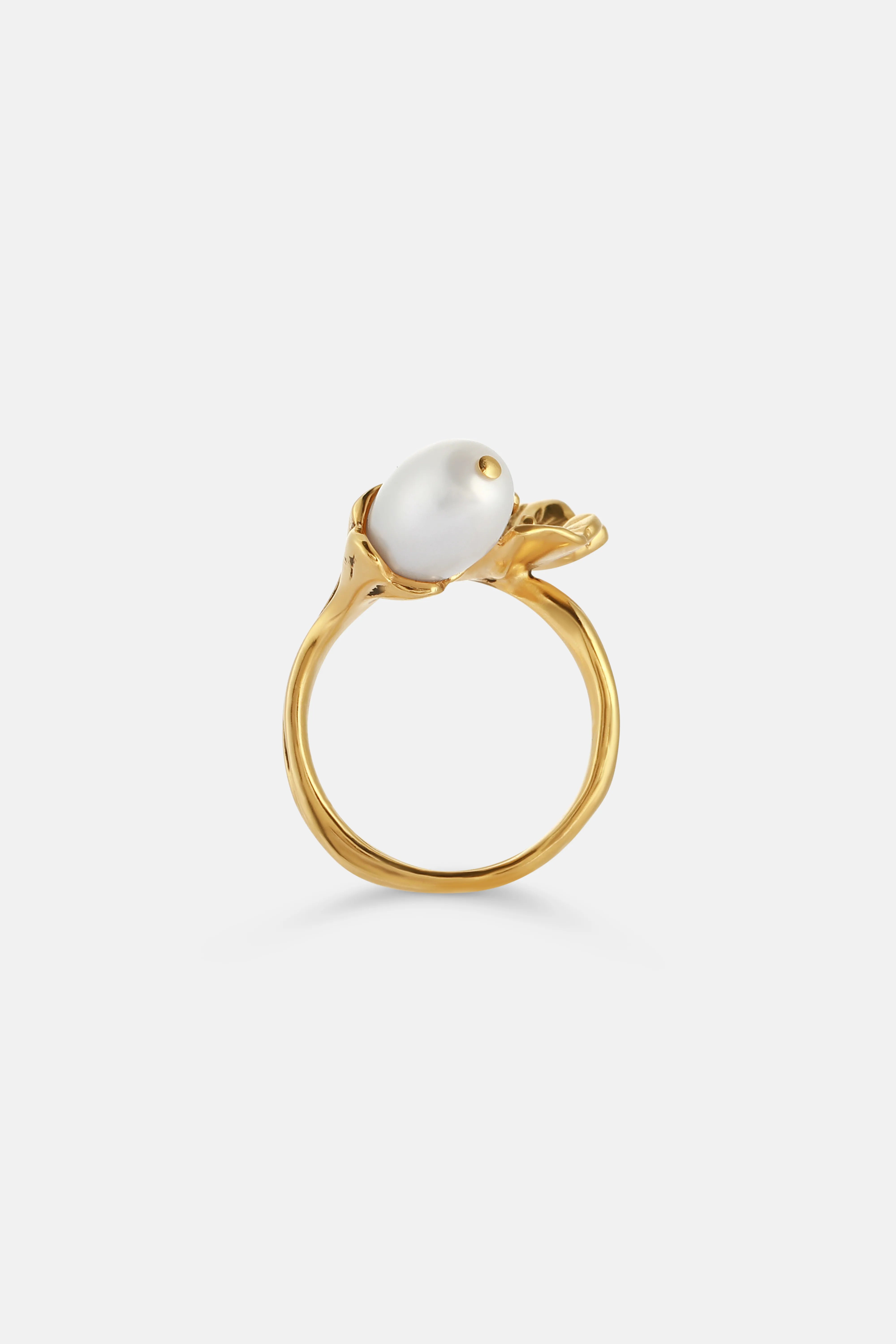 خاتم "Perle Fleur De Pavot" من الذهب