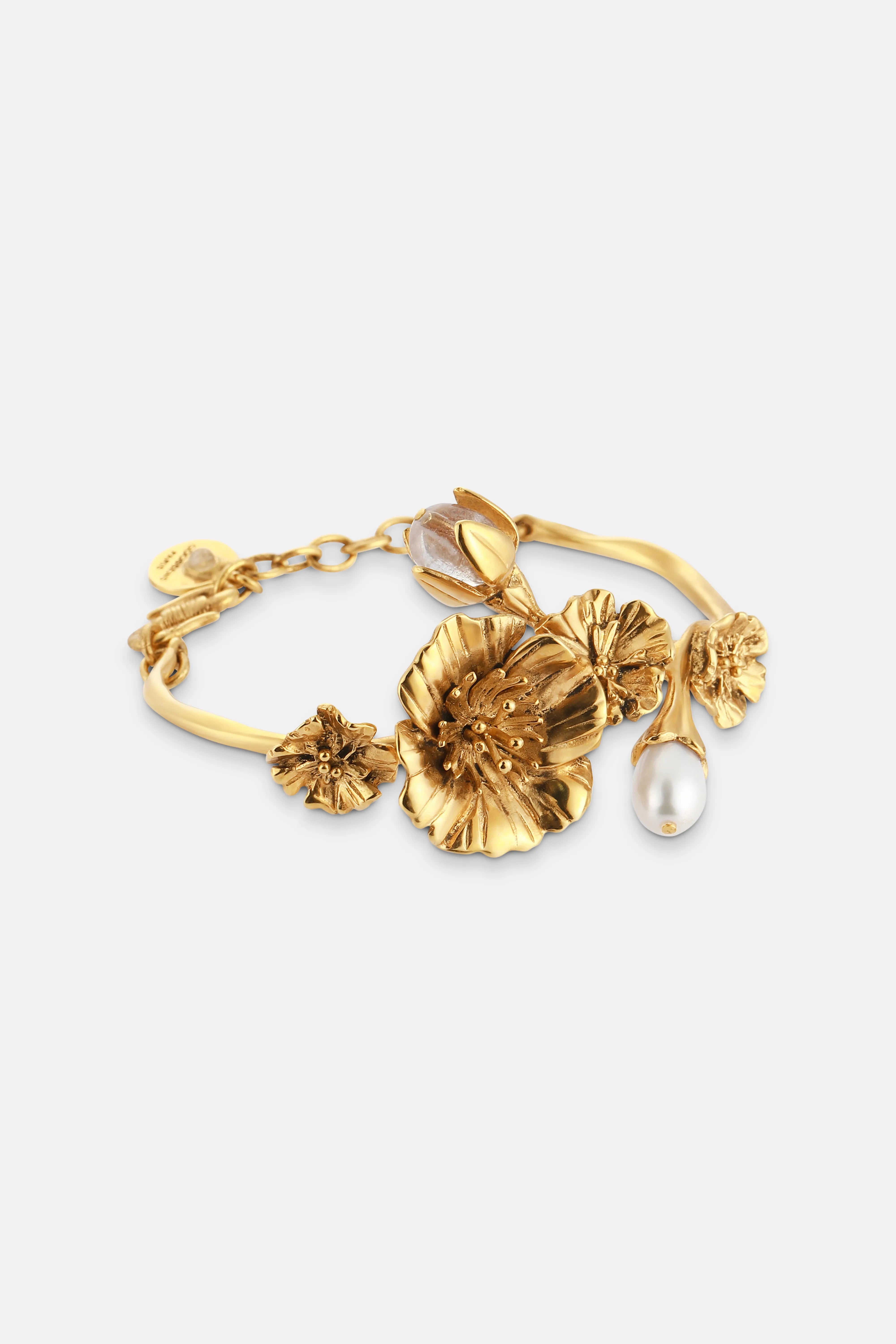 Souple Fleur Bracelet in Gold