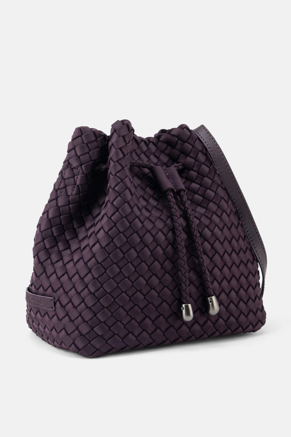 Gramercy Woven Bucket Bag in Purple