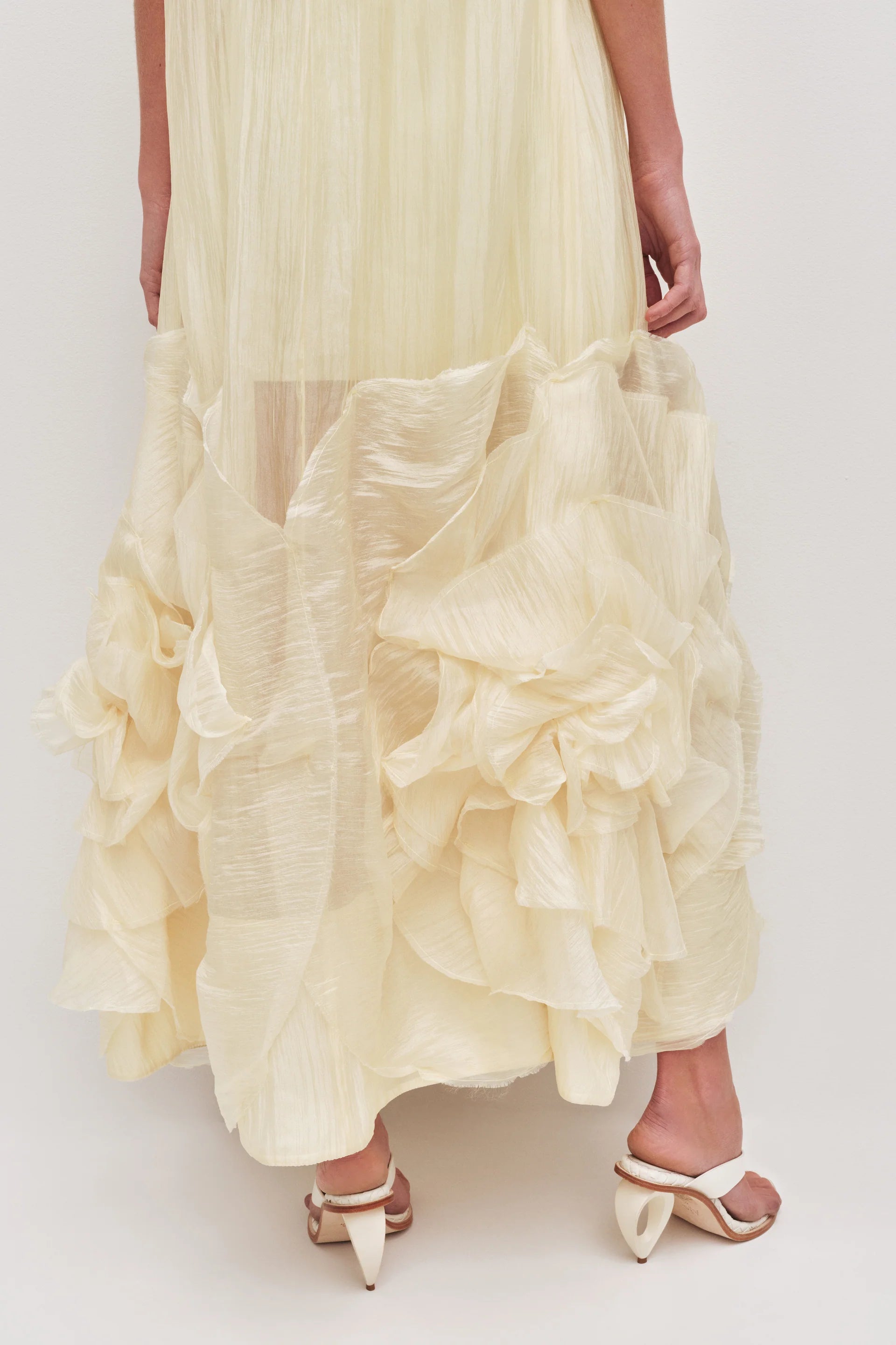 Ecliptica Sleeveless Maxi Dress in Yellow